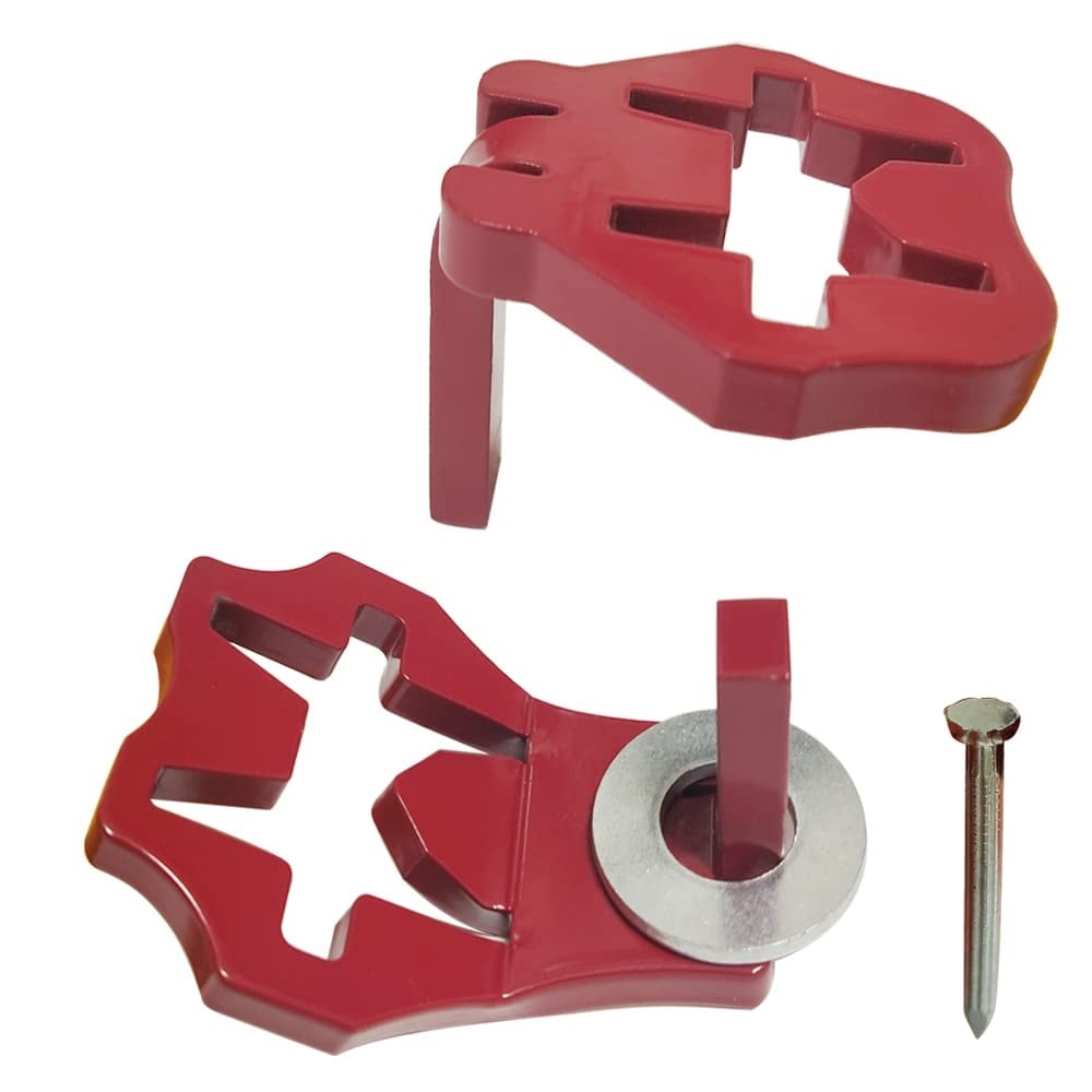 Etokfoks  T Post Gate Hinge Pins 5 16 in Steel Black Top Bottom Hinge Set with Locking Pin 1 Pack