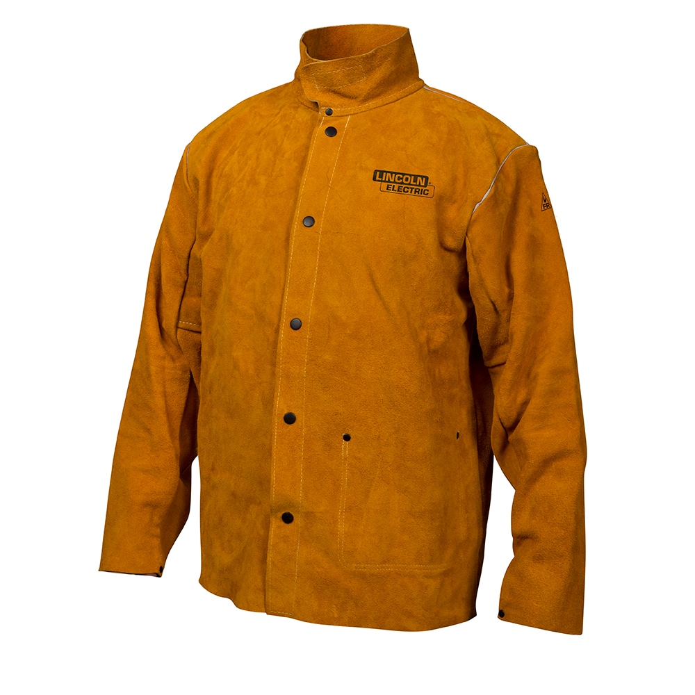 Lincoln Electric Leather X-Large Welding Jacket in the Welding Apparel  department at