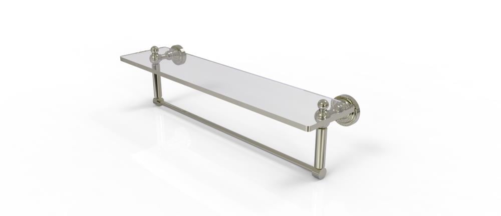 Allied Brass DT-1TB/22-PNI Dottingham Polished Nickel Wall mount Bathroom Shelf ( 22-in x 5-in x 5-in )