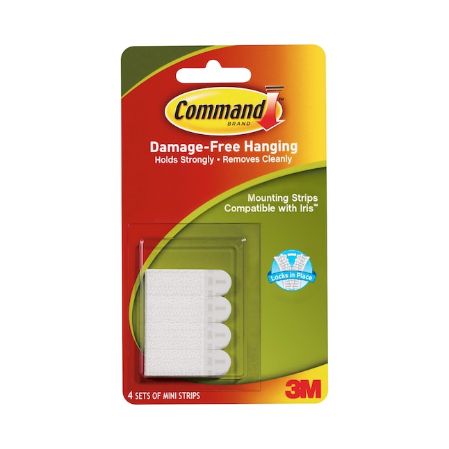 Command 4-pack White Mini Picture Hanging Stabilizing Strips in