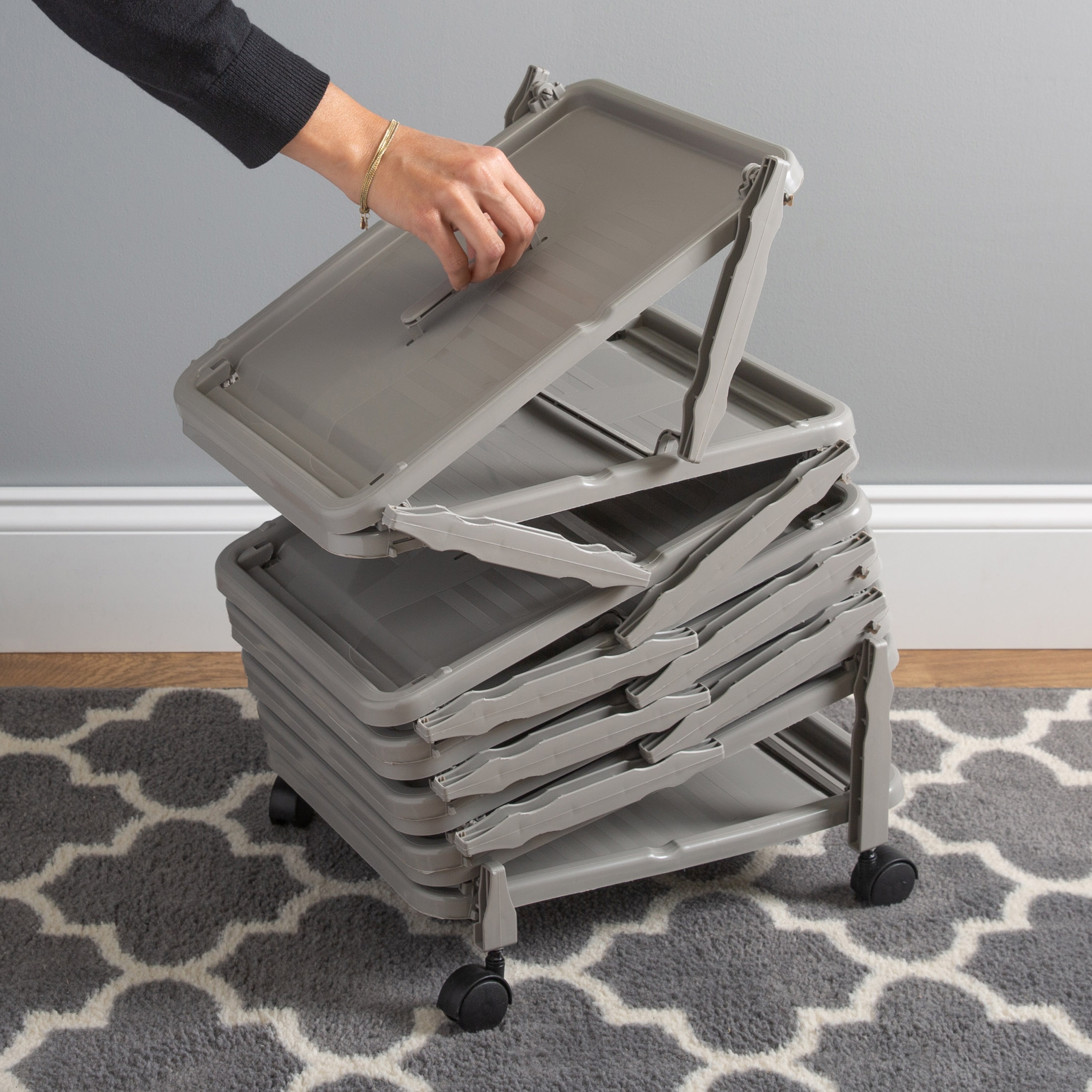 Simplify 23199-GREY Shoe-Racks - View #2