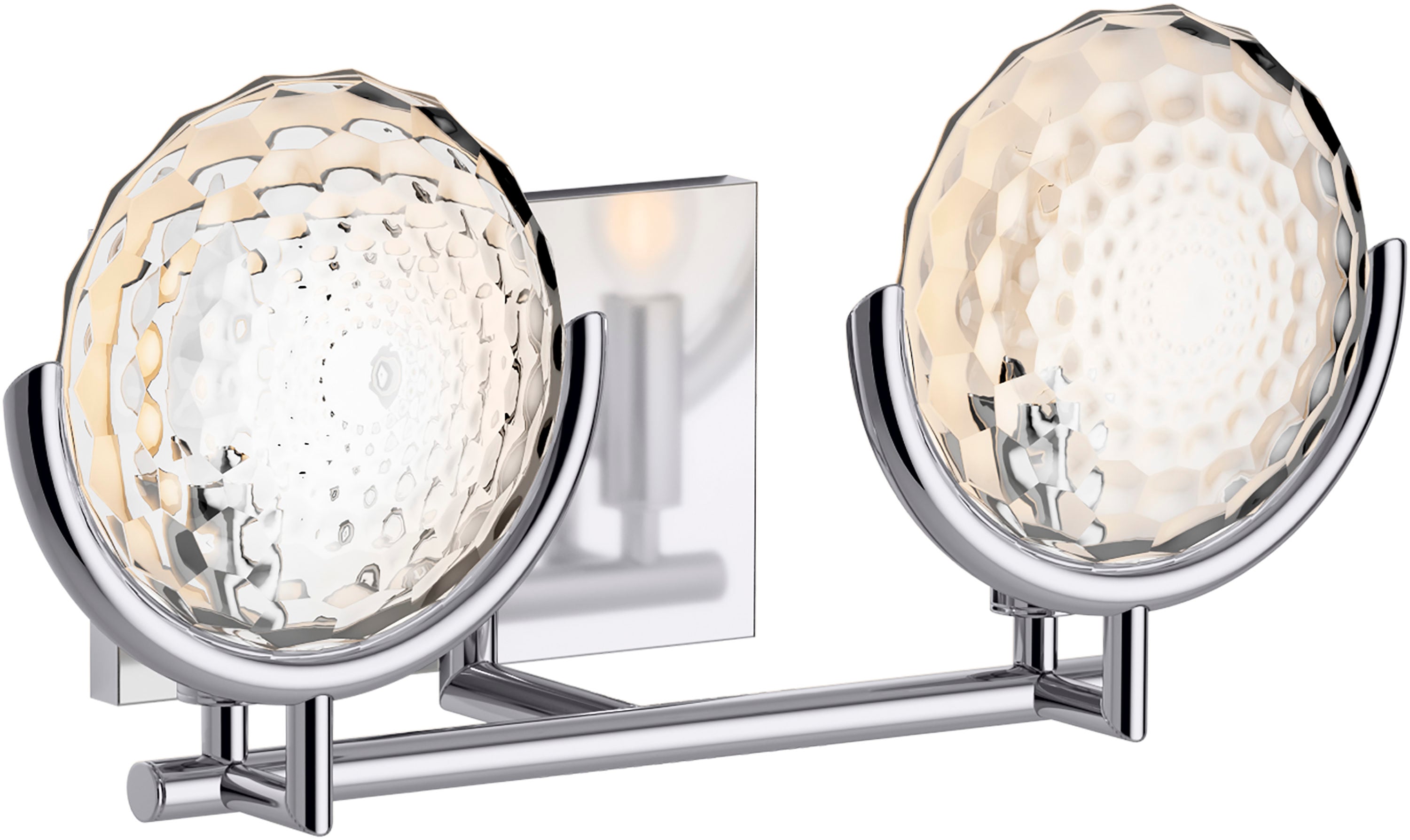 KOHLER Arendela 2-Light 17 in. W Polished Chrome Sconce