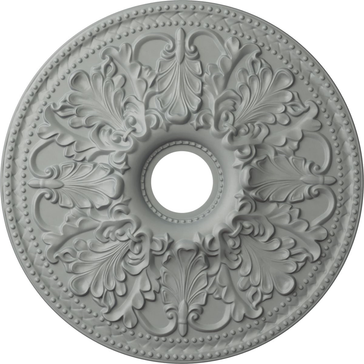 Ekena Millwork CM23AS Ashley 23.875-in W x 23.875-in L Architectural Polyurethane Whole Ceiling Medallion