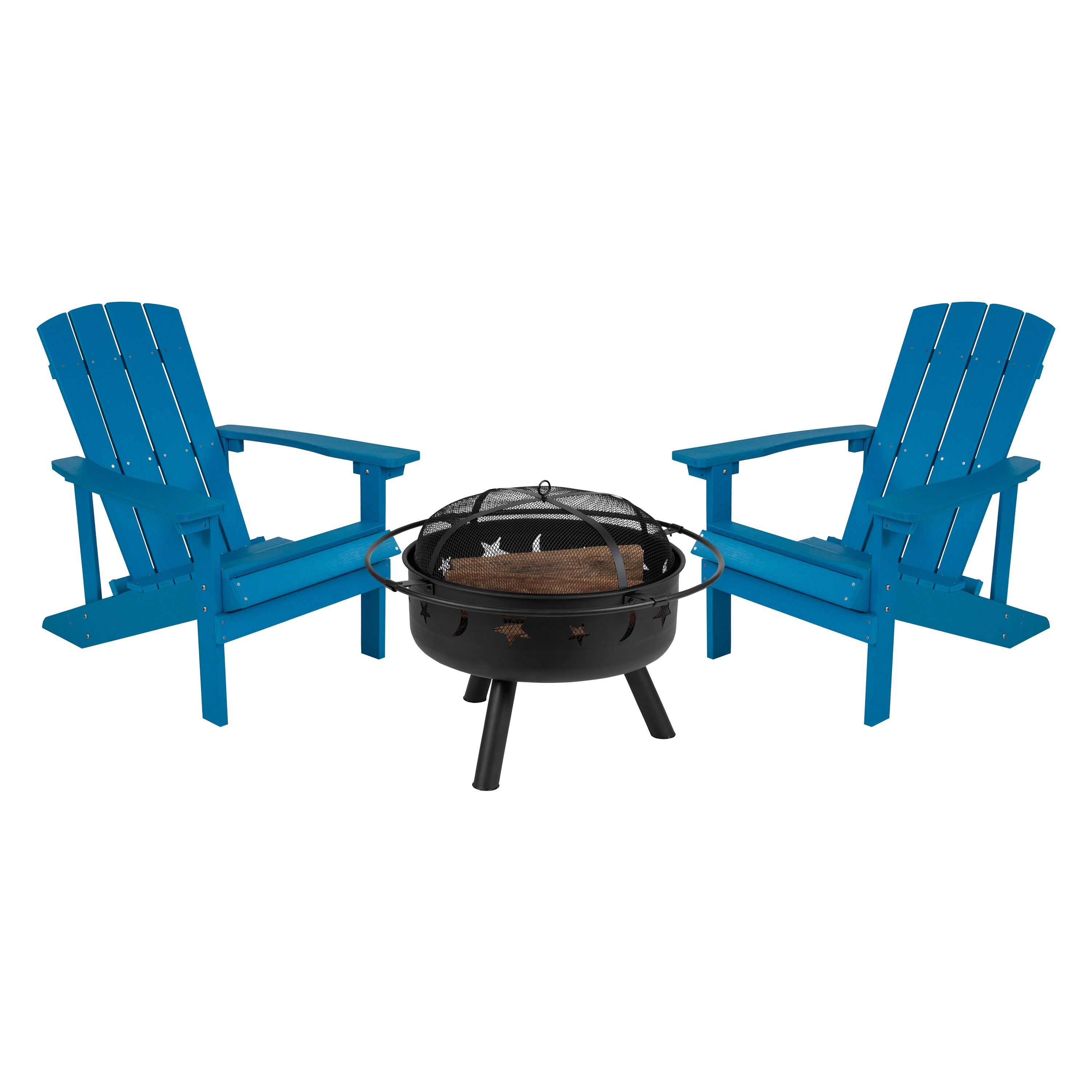 Flash Furniture 889142989431 Charlestown 3 -Piece Patio Conversation Set