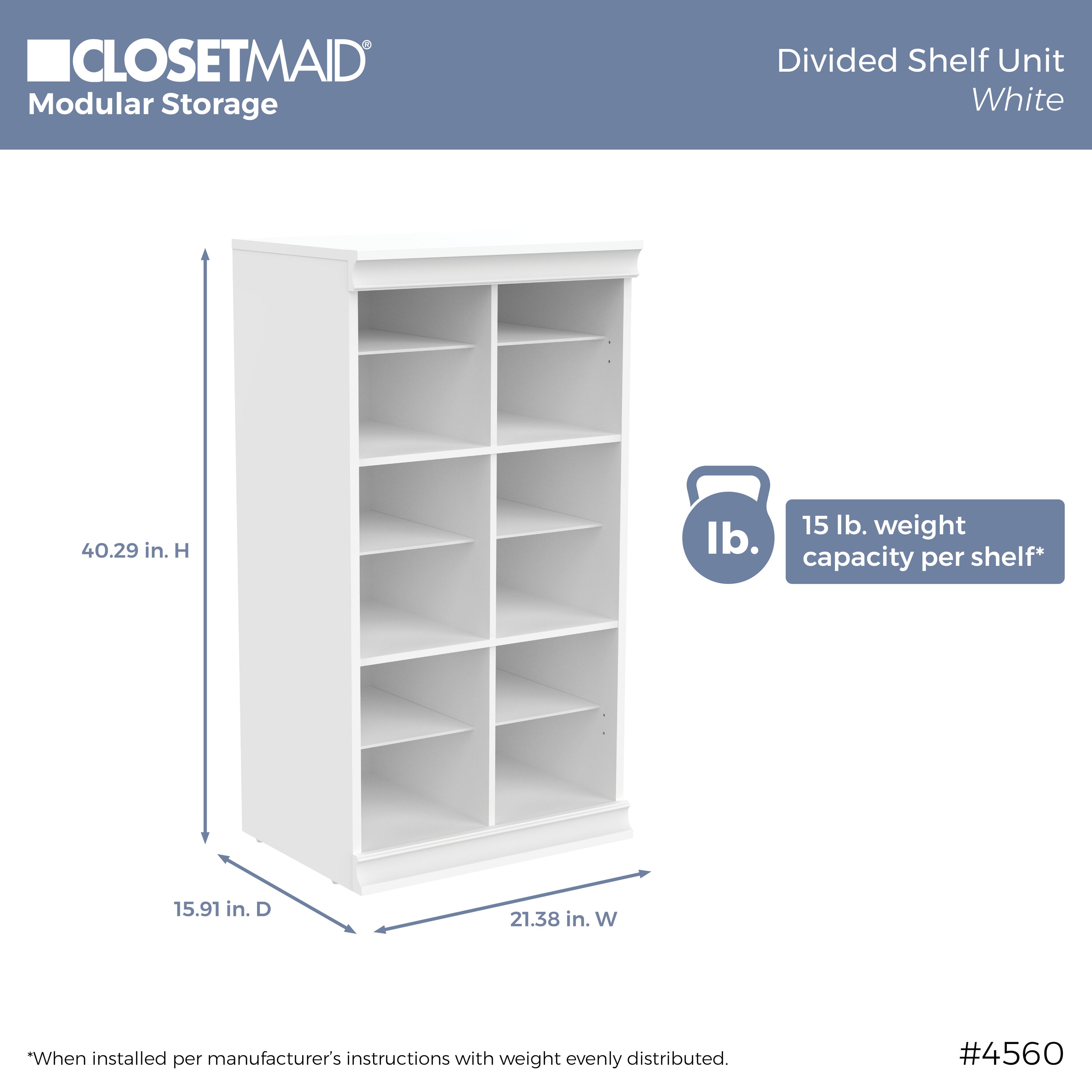 ClosetMaid 456000 Wood-Closet-Tower - View #9