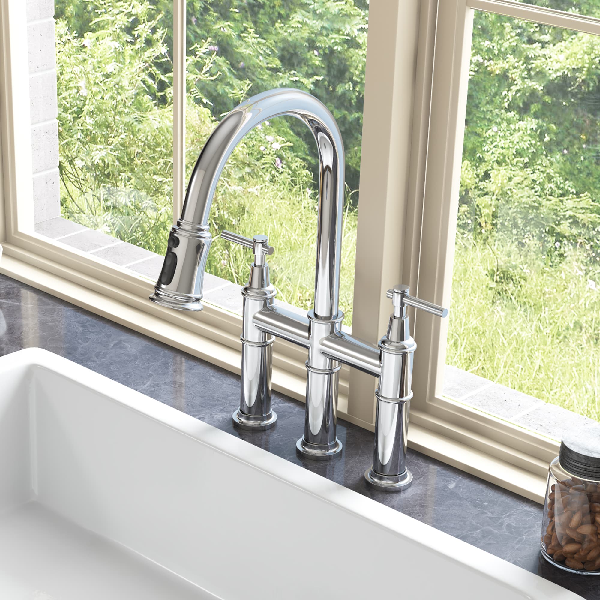WELLFOR DTG-02KFPC Kitchen-Faucets - View #3