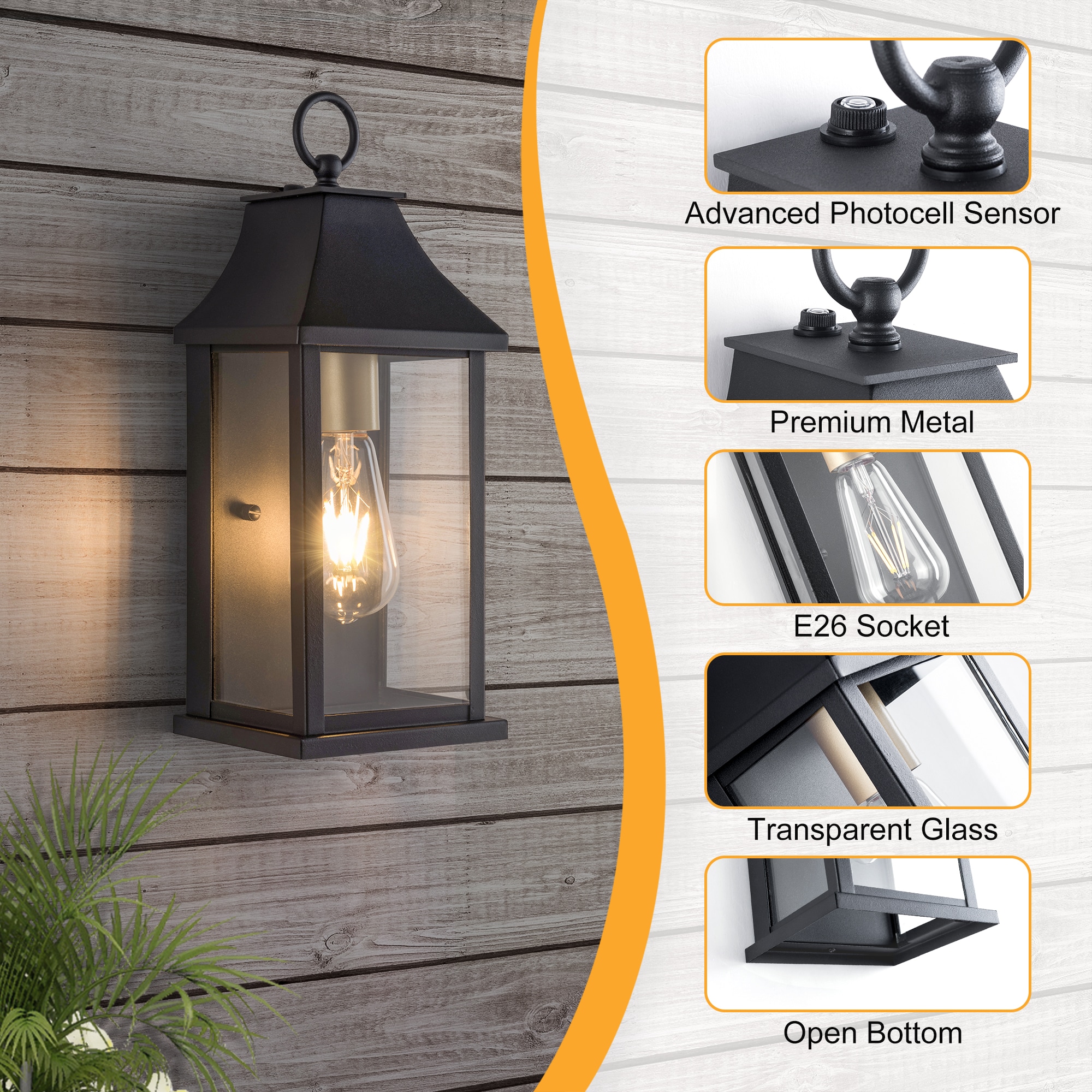Maxax 7008-1BK Outdoor-Wall-Lighting - View #4