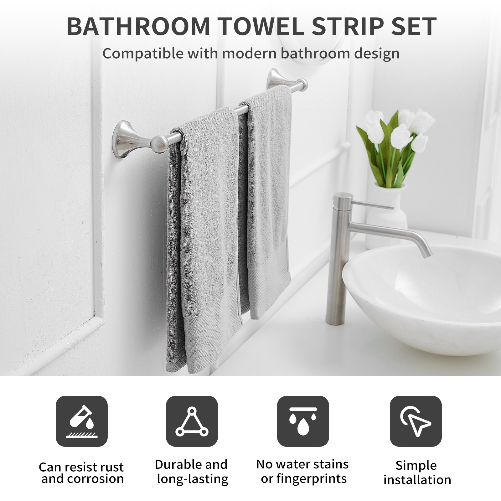 BWE TBS001-4-N Decorative-Bath-Hardware-Kits - View #6