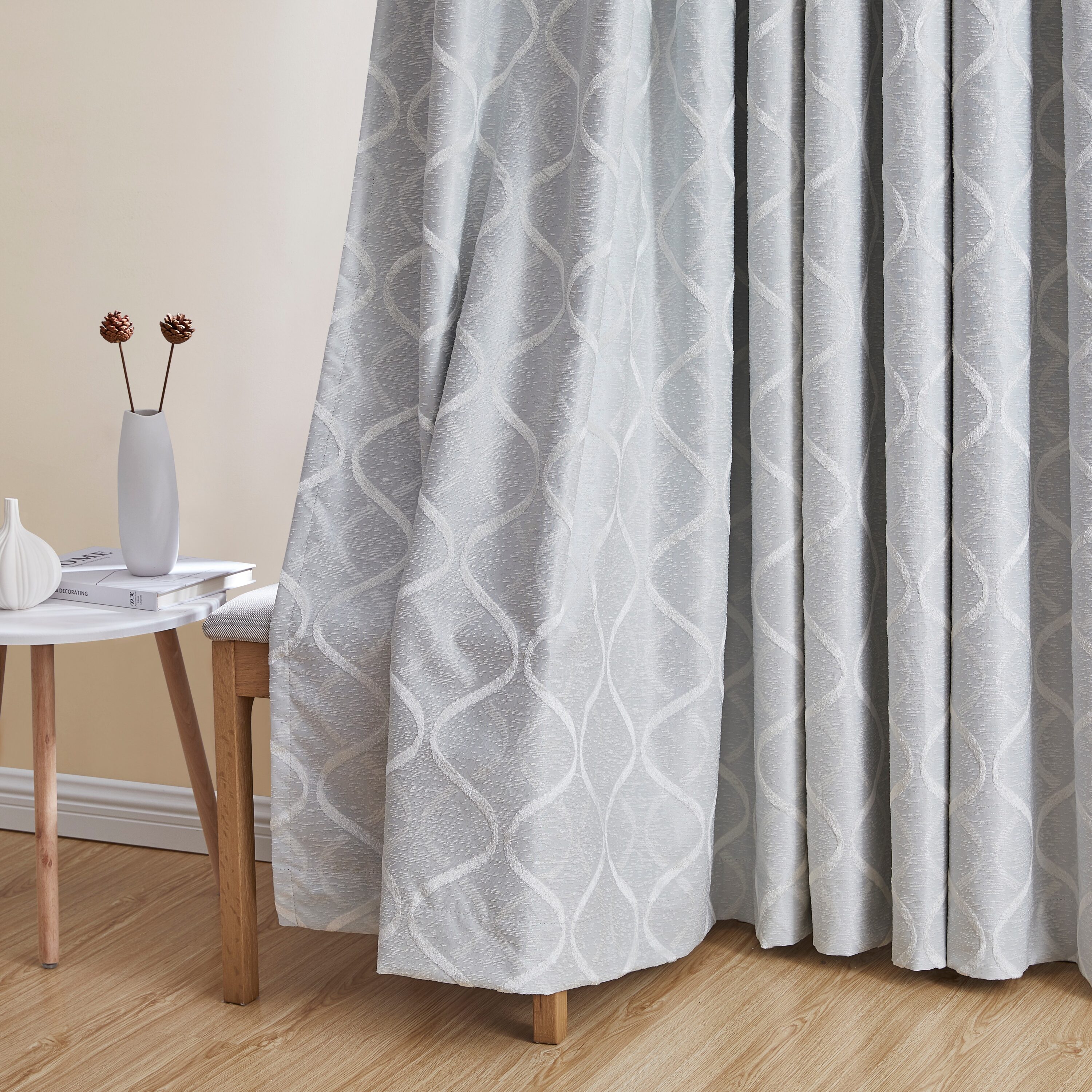 Totally Home Decor LTTC-FLKD-96-WHT curtains - View #5