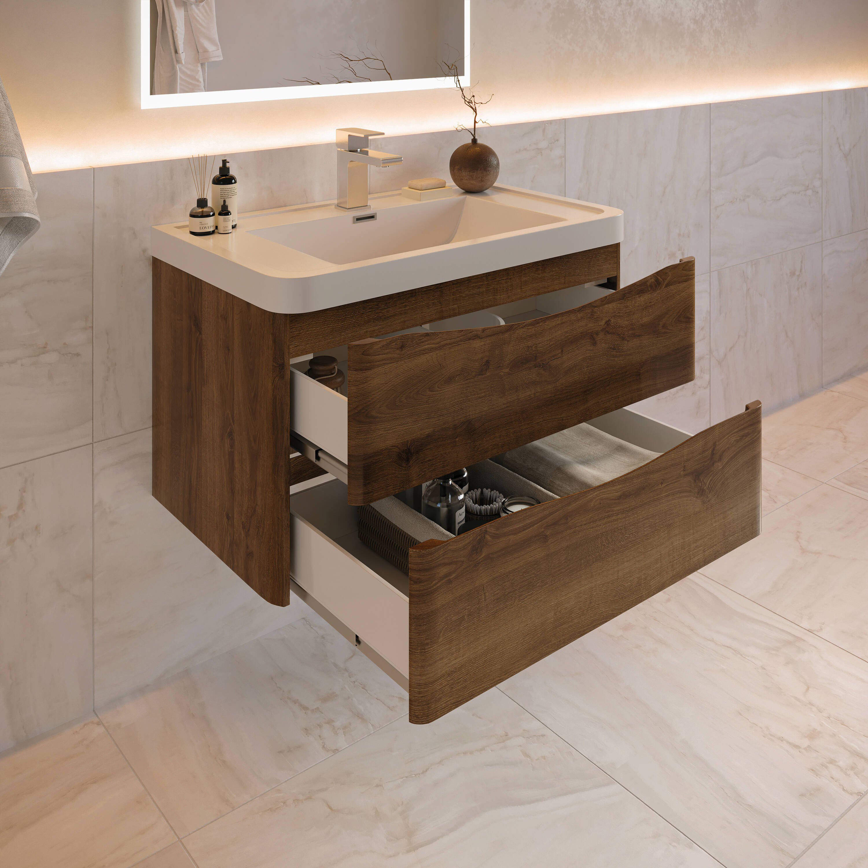 Fresca FCB9032RW-I Bath-Vanity-Combo - View #3