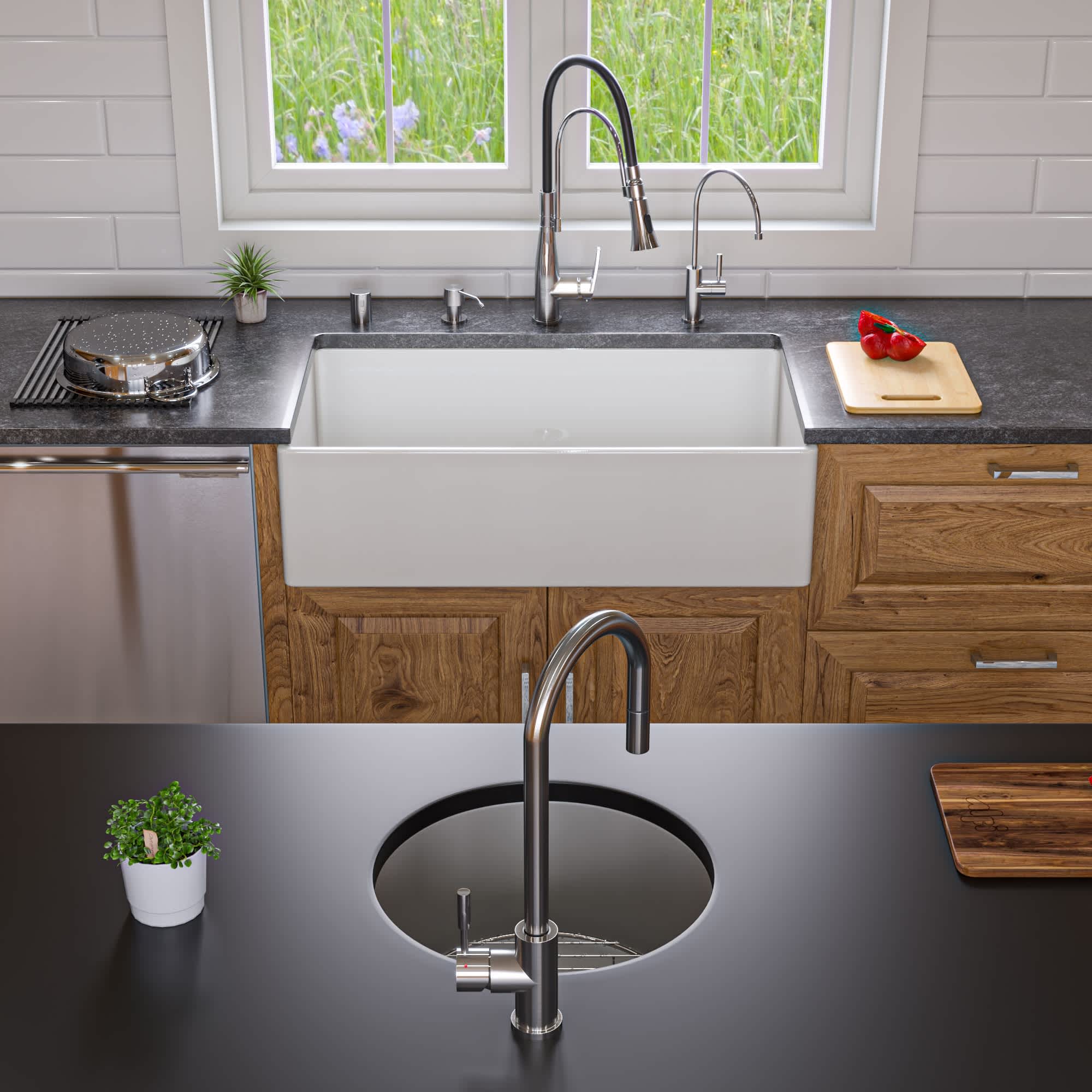 ALFI AB536-W Kitchen-Sinks - View #2