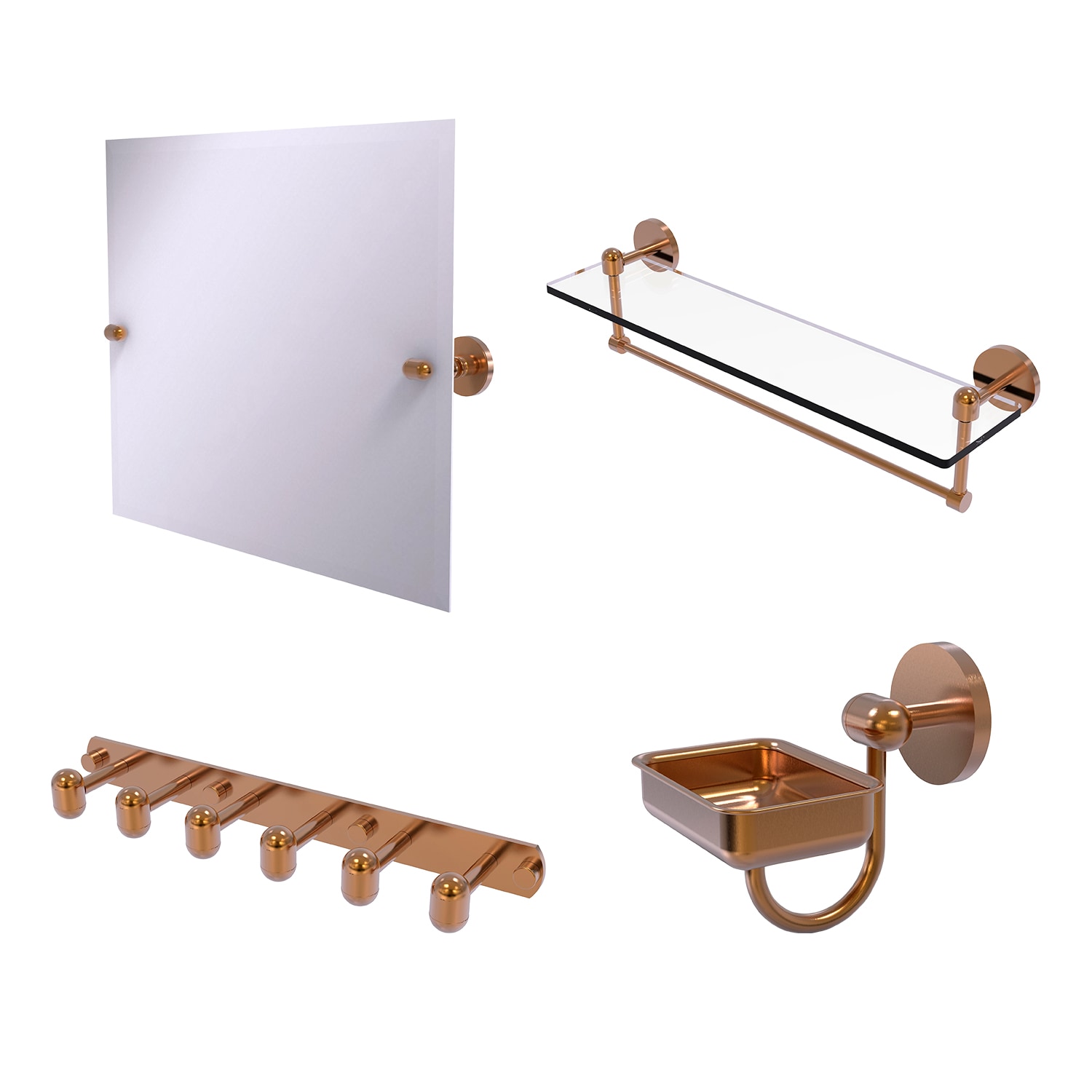 Allied Brass TA-20-6-BBR Robe-Hooks - View #3