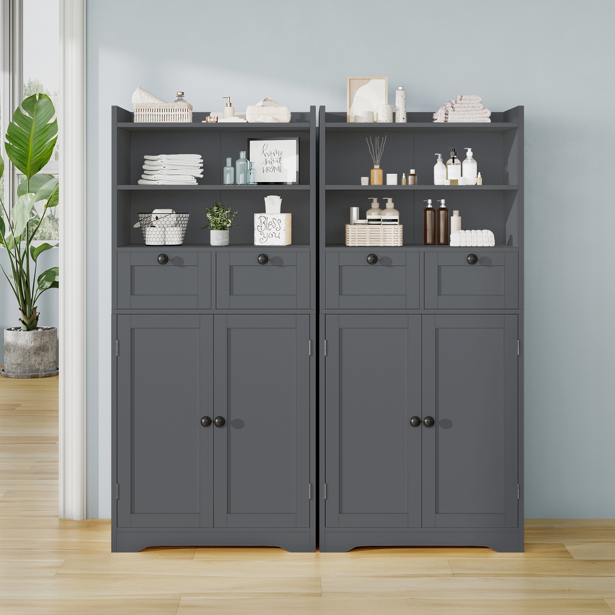 VOUA SAF-JDRYRB-WHCK Linen-Cabinets - View #3