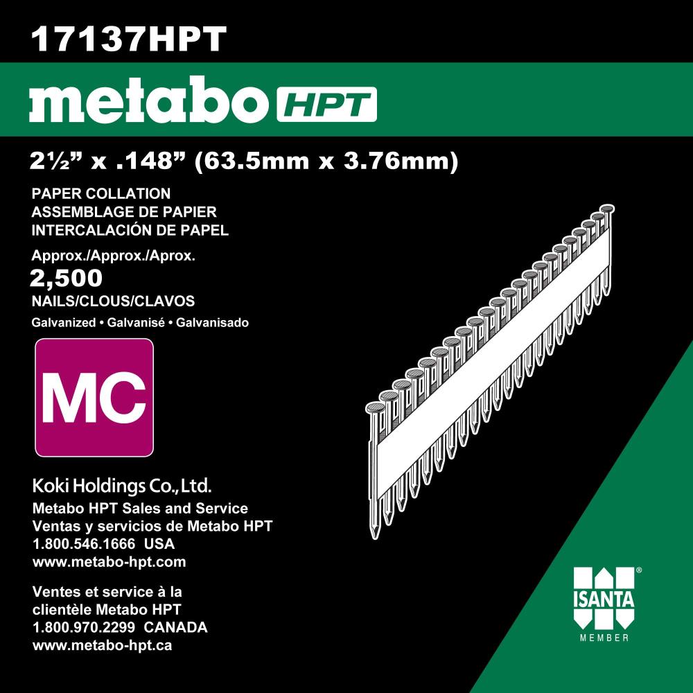 Metabo HPT 17137HPT Pneumatic-Nails - View #3