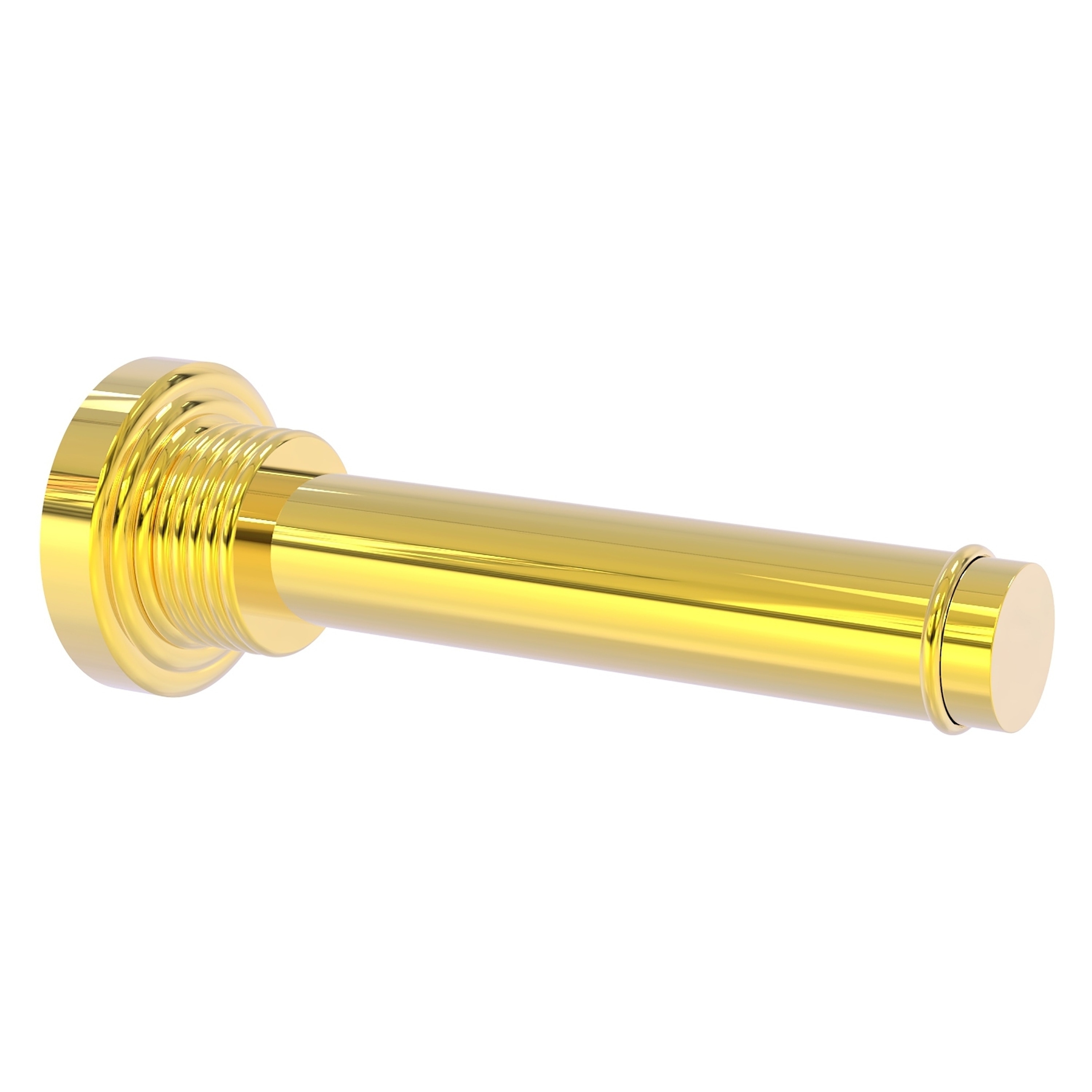 Allied Brass WP-24-1-PB Waverly Place Polished Brass Wall mount Single post Toilet Paper Holder 1 -Rolls