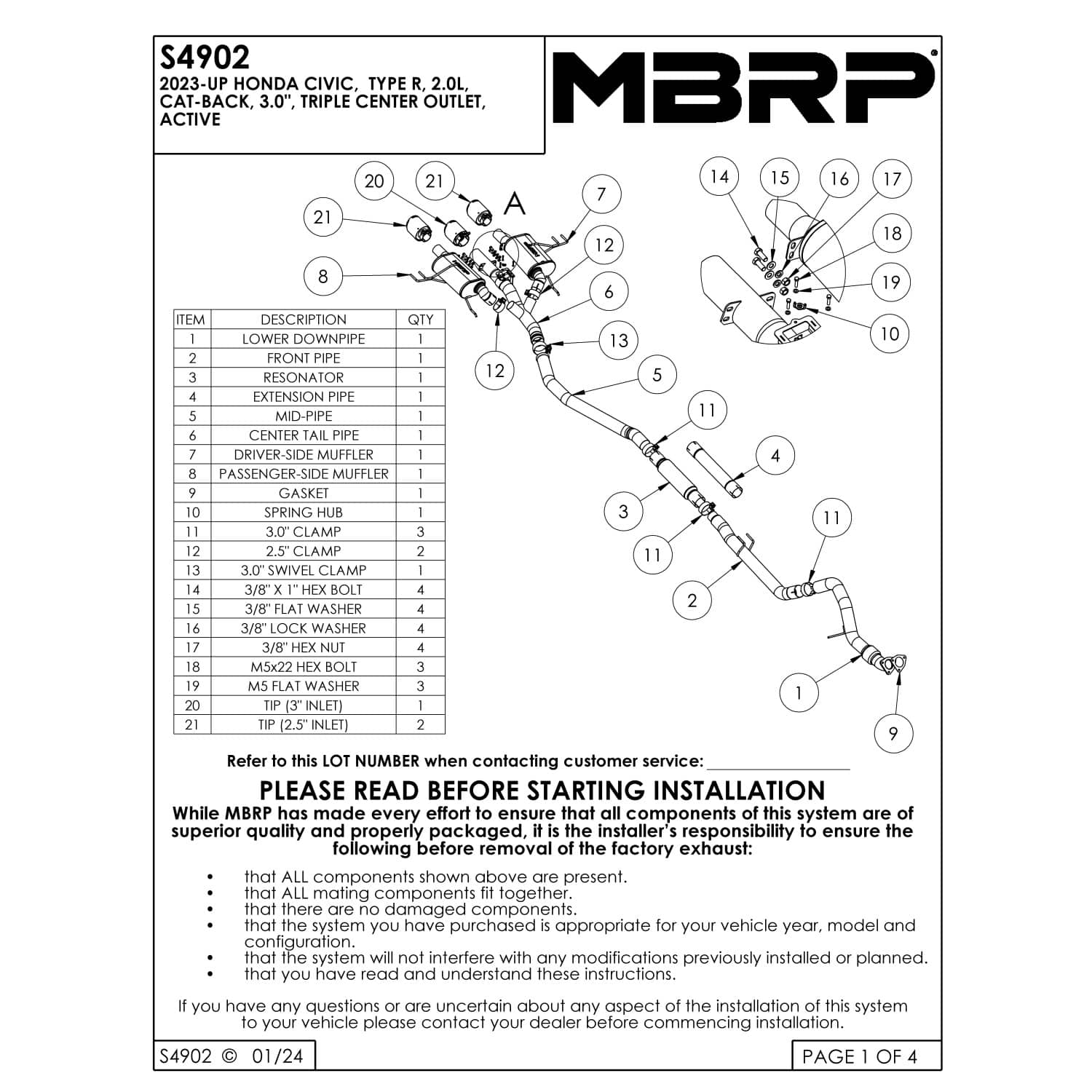 MBRP S49023BE Exterior-Car-Acc - View #2