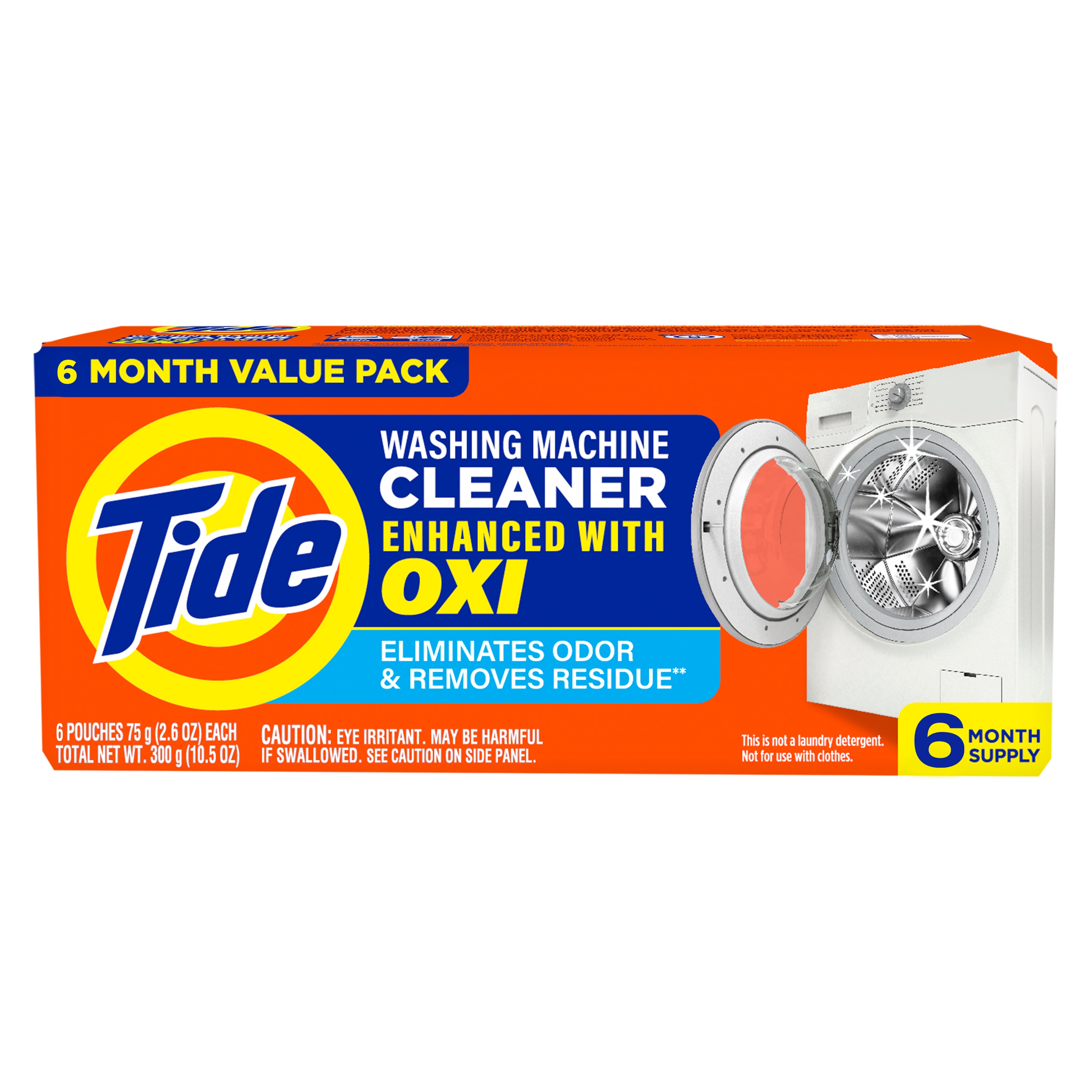 Tide with Oxi 6-Count Washing Machine Cleaner Powder