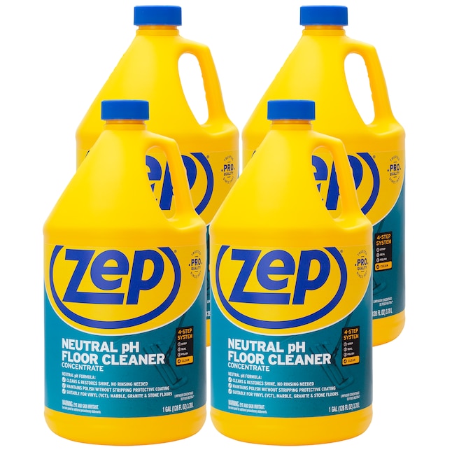 Zep Neutral Ph Floor Cleaner 128 Fl Oz Liquid 4 Pack In The Cleaners Department At Lowes Com