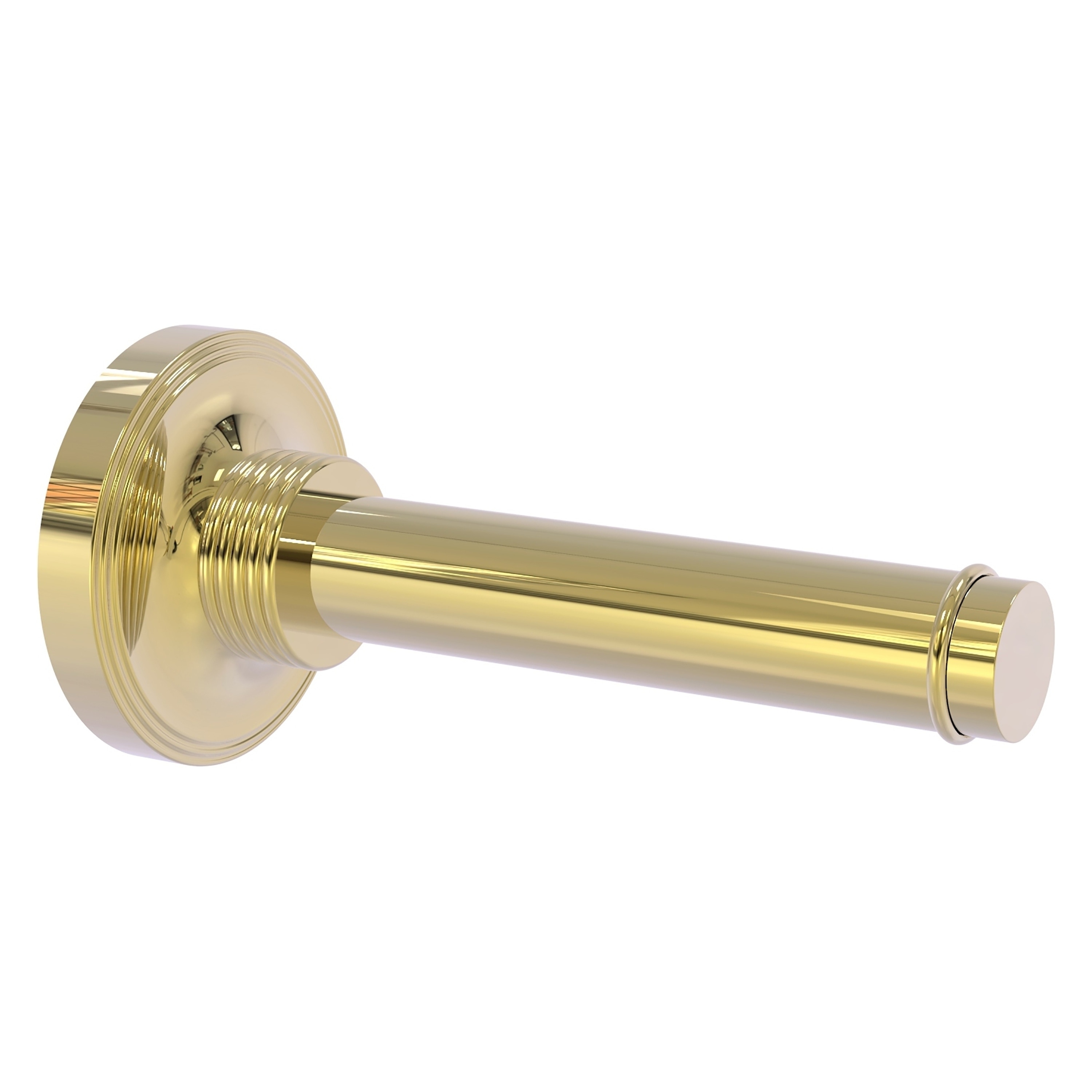 Allied Brass PR-24-1-UNL Prestige Regal Unlacquered Brass Wall mount Single post Toilet Paper Holder 1 -Rolls with Storage