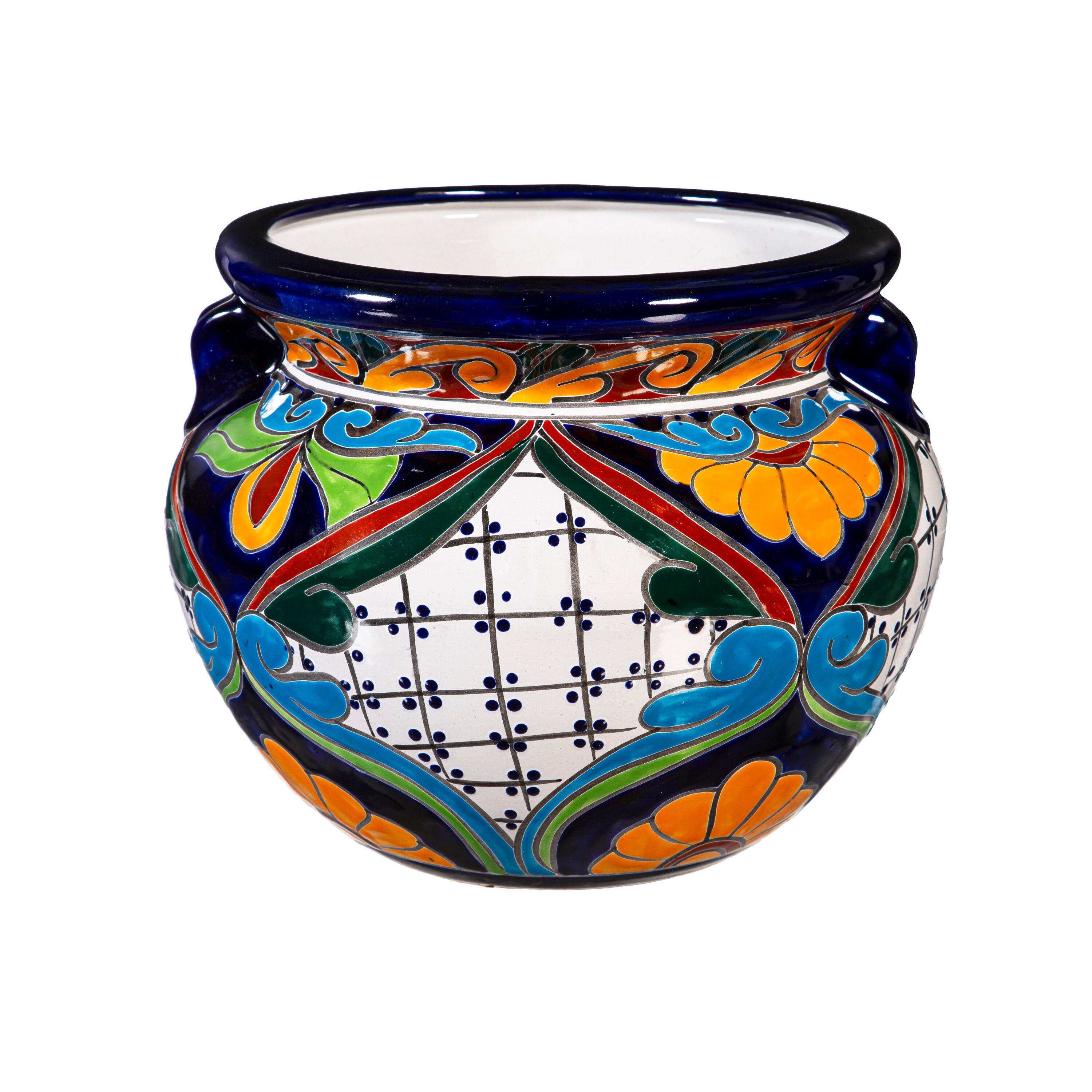 Style Selections ZLW84G2459 Urn 12.0-in W Small Multiple colors/finishes Clay Indoor/Outdoor Planter with Drainage Holes