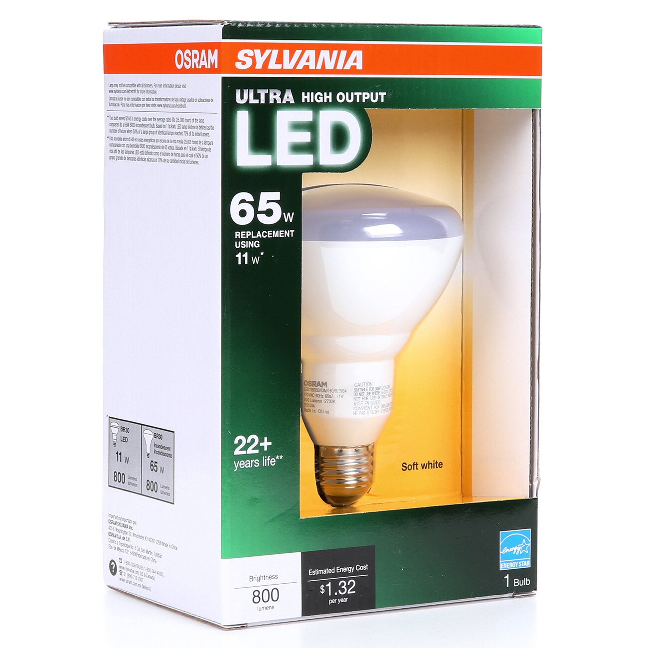 sylvania ultra high output led 65w