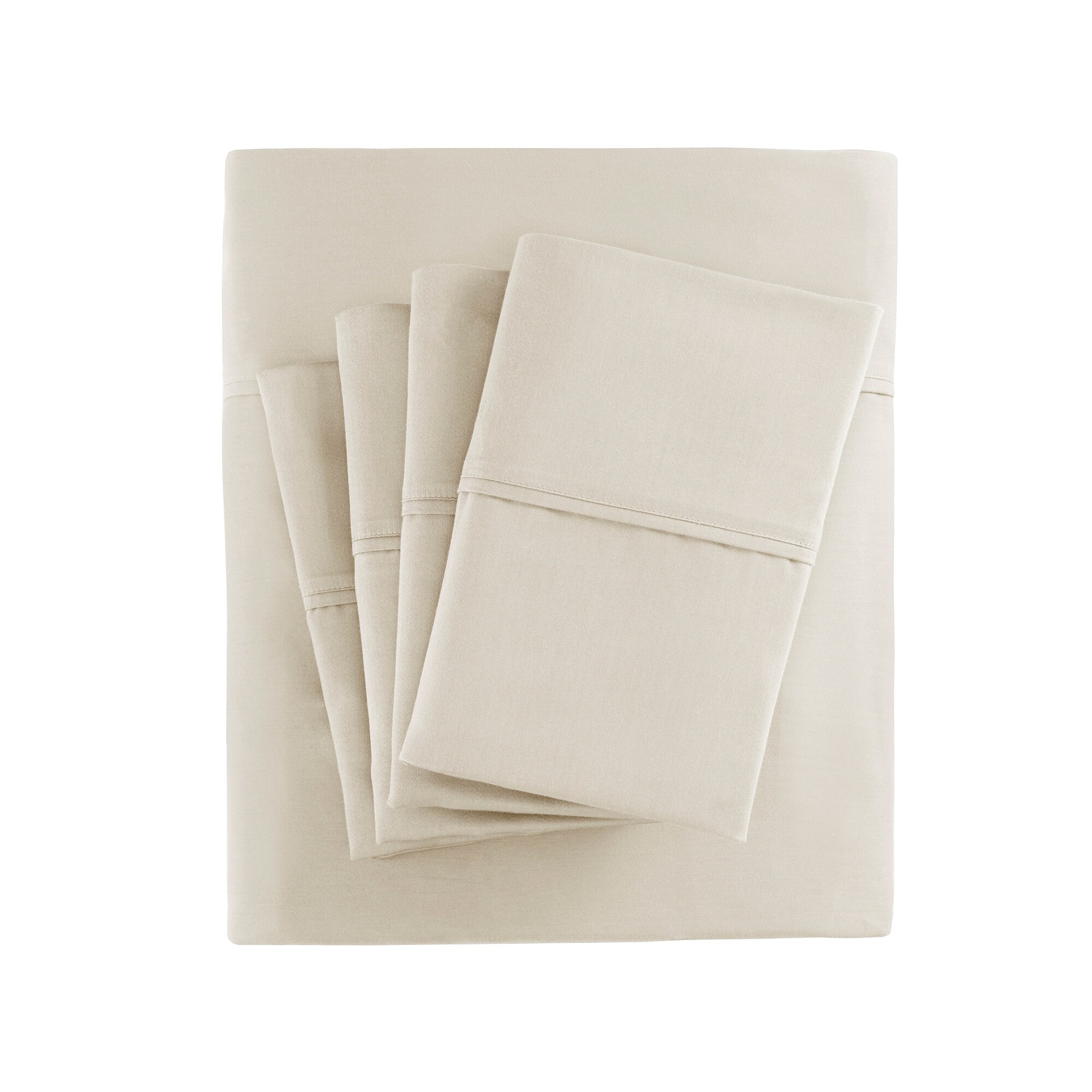 Madison Park MPH20-0008 King 800 -Thread Count Cotton blend Ivory 6 -Piece Bed Sheet Set