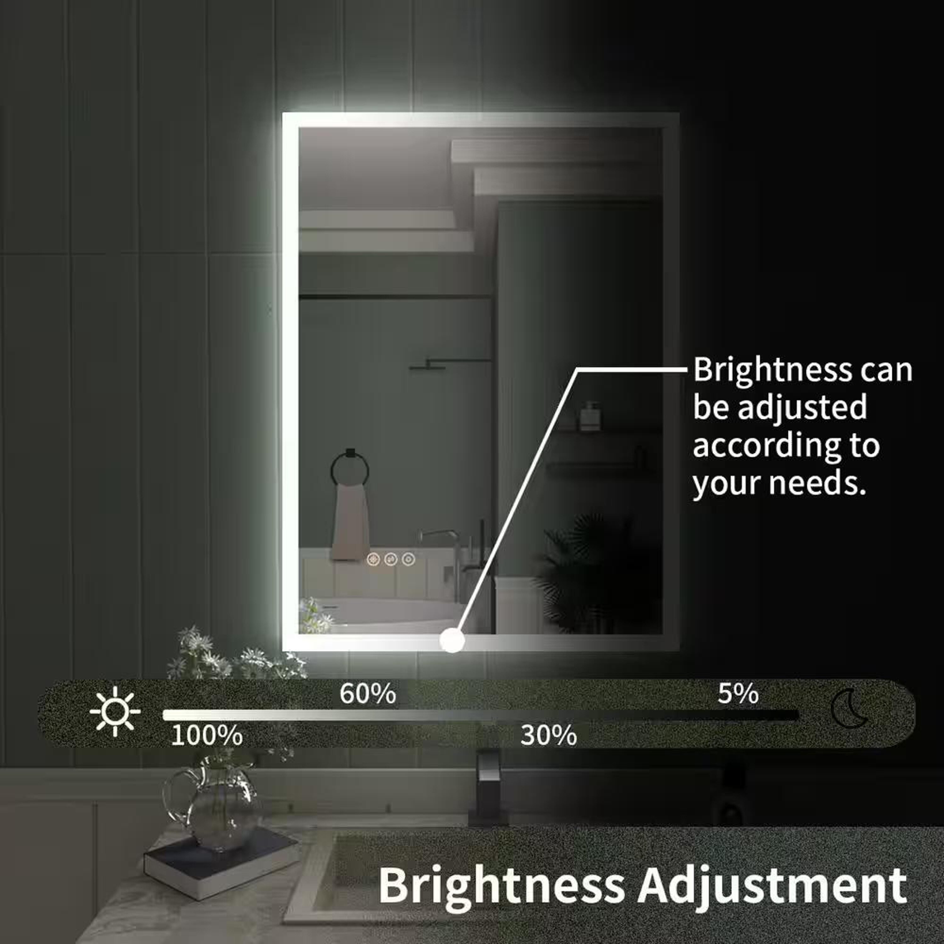 Bayfeve BFKF-2230C4-MIR Framed-Bath-Mirrors - View #7