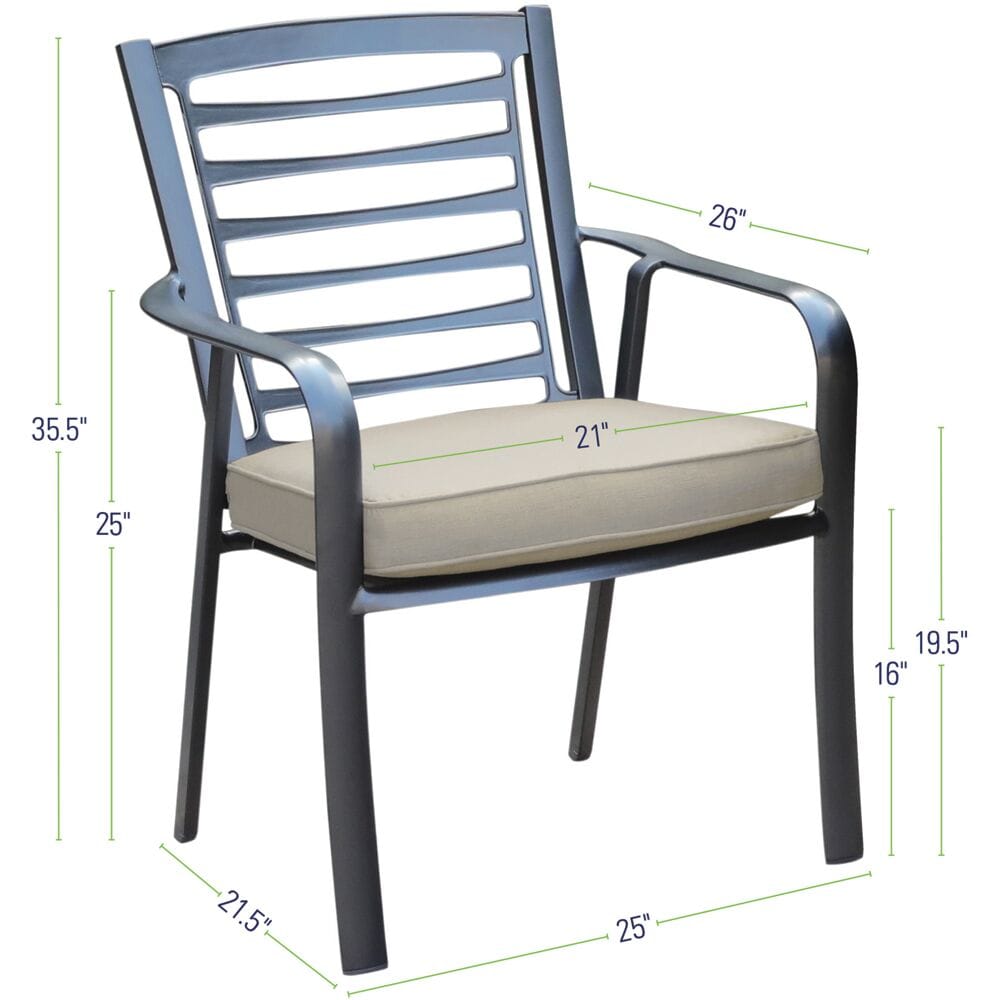 Hanover PEMDN5PCG-ASH Patio-Conversation-Sets - View #7