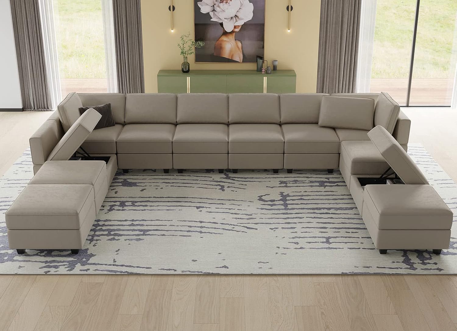 Belffin BF196-9B3C-WHITE futons - View #5