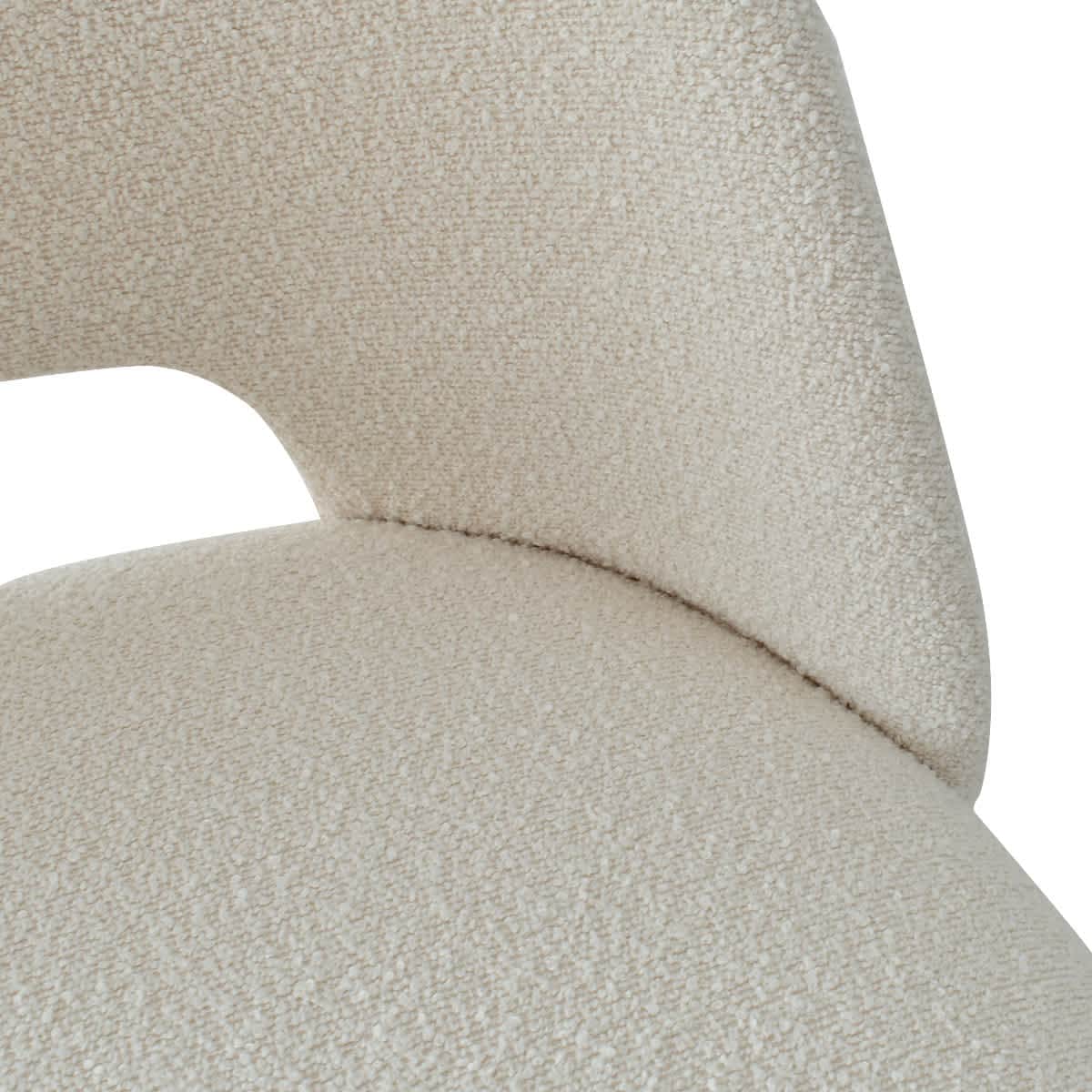 Maison Boucle EDWIN-CHR-BO-BEIGE-2 Dining-Chairs - View #7