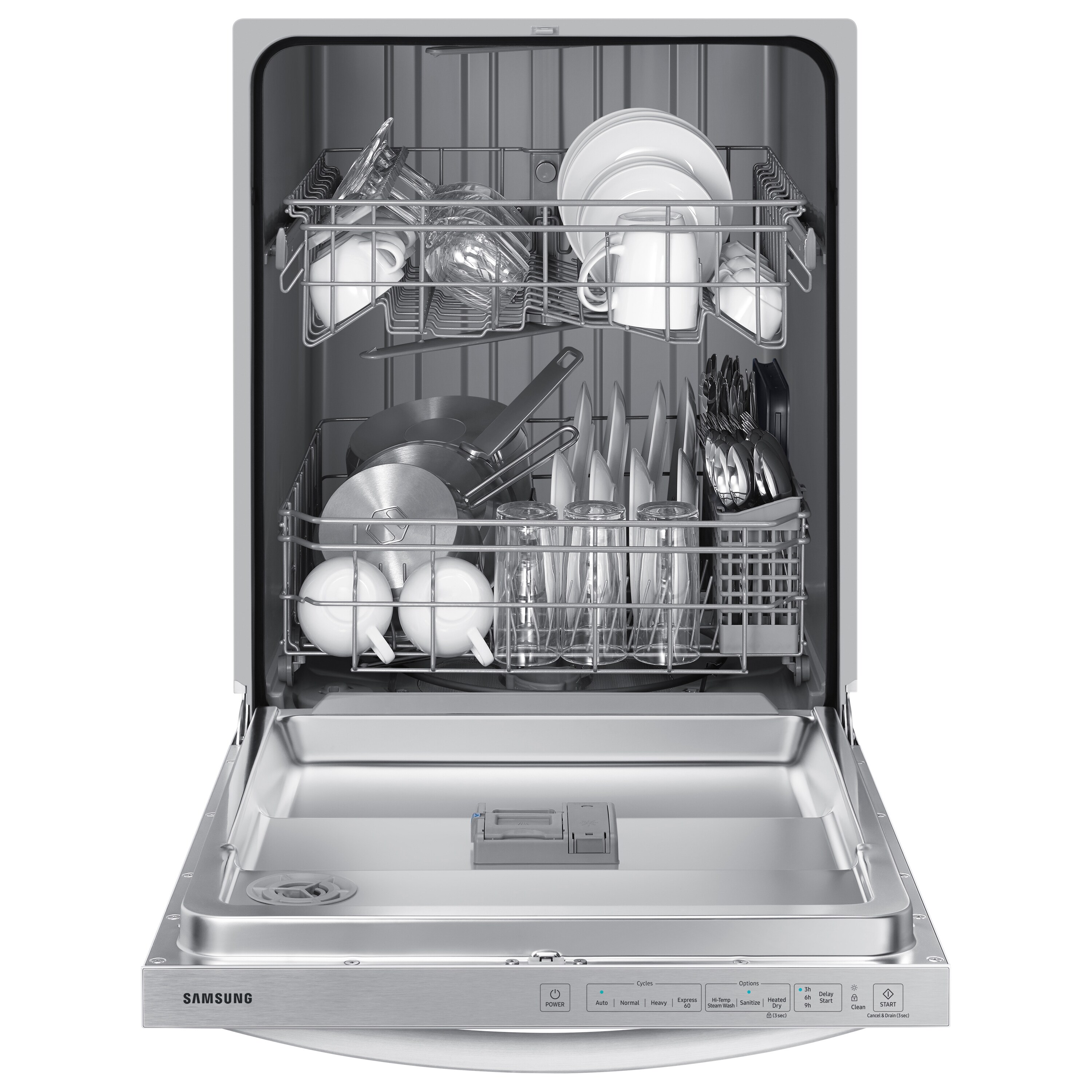 Samsung Top Control 24-in Built-In Dishwasher (White) ENERGY STAR, 55 ...