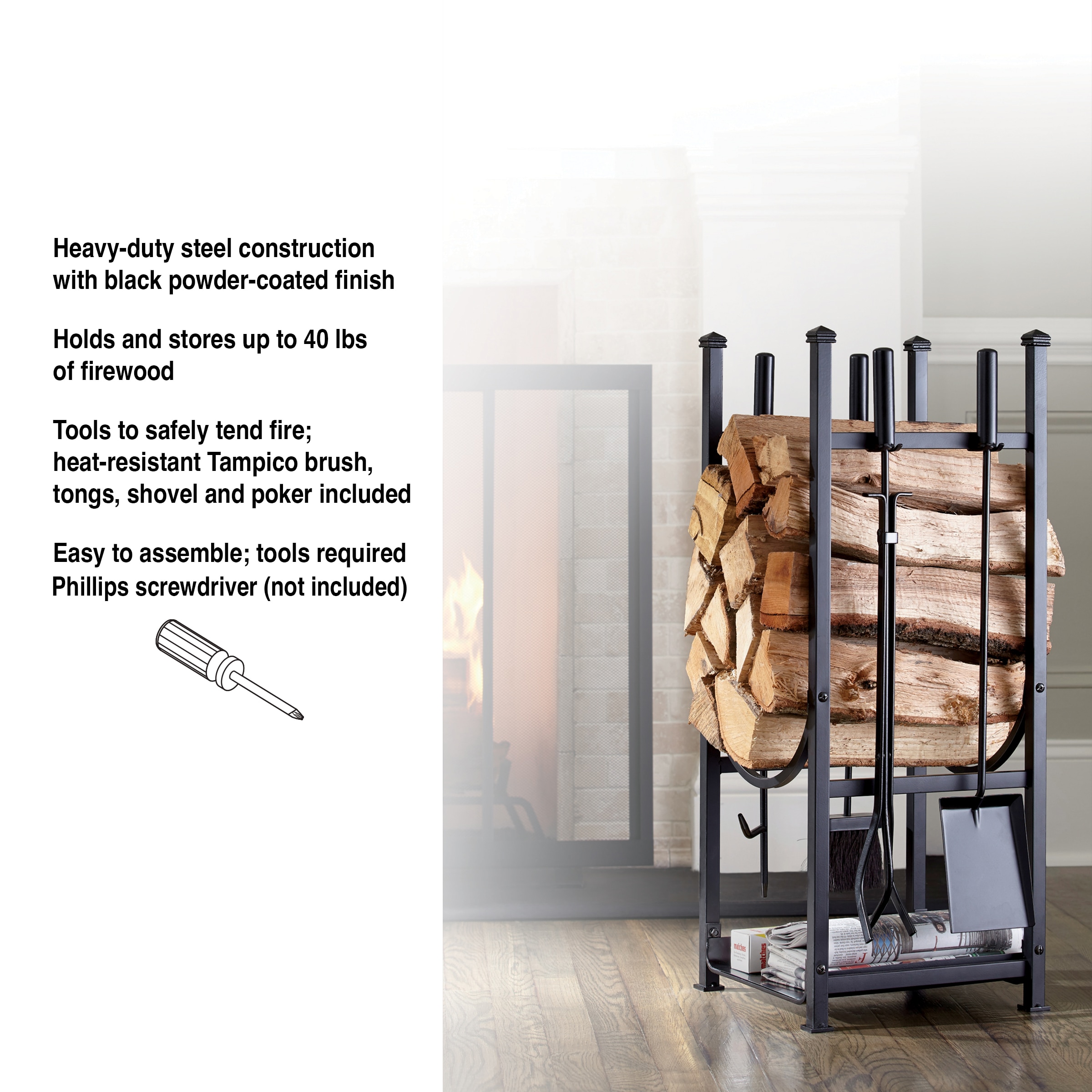 Style Selections 15850L Firewood-Storage - View #5