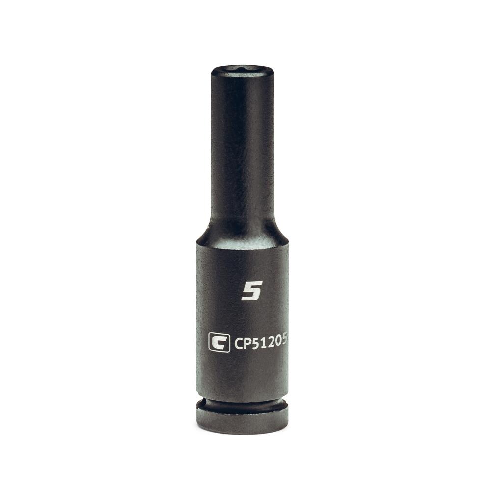 Capri Tools CP51205 Metric 1/4-in Drive 5mm 6-point Impact Socket Individual