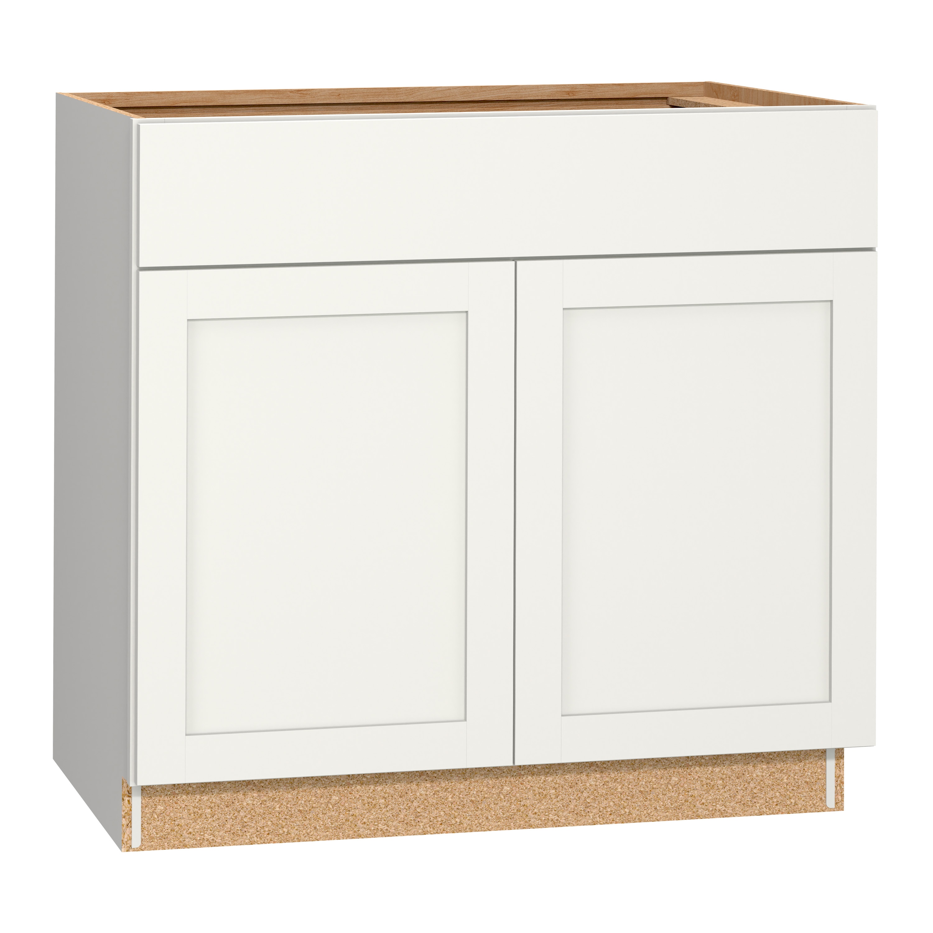 Diamond NOW G10 B36B Arcadia 36-in W x 35-in H x 23.75-in D White Base Fully assembled Cabinet (Recessed Panel Shaker)