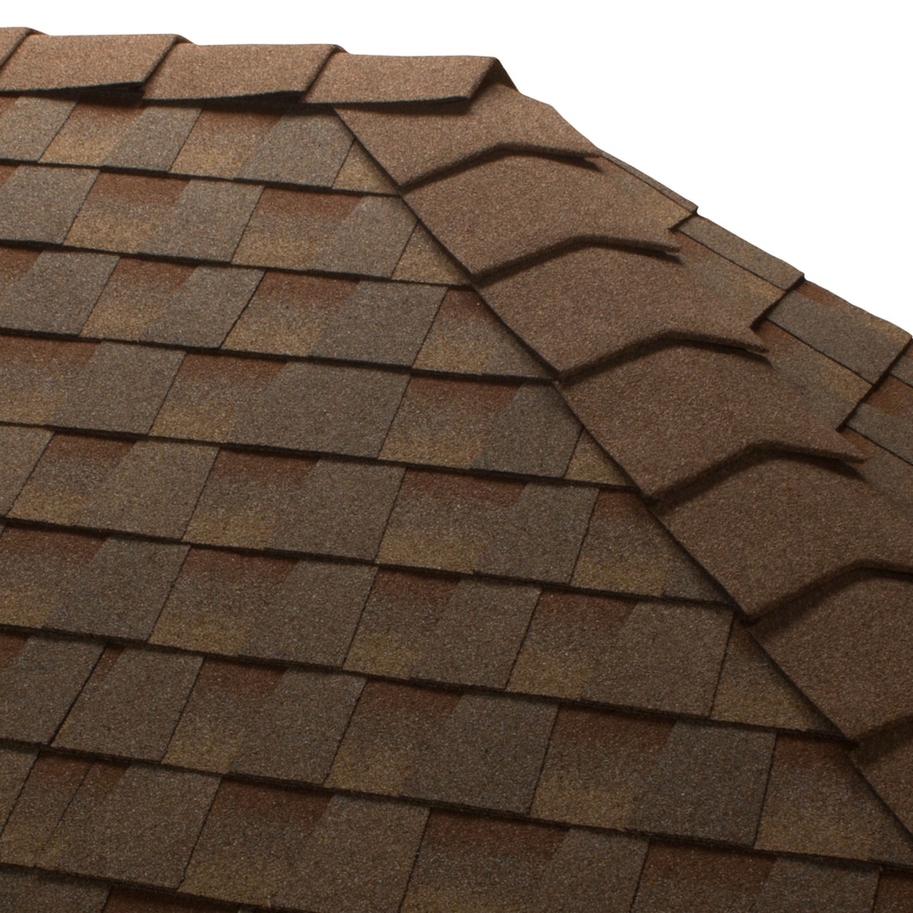 GAF 0892196 Timbercrest Bullnose Copper Canyon Hip Ridge Roof Shingles ( 20-lin ft per Bundle )