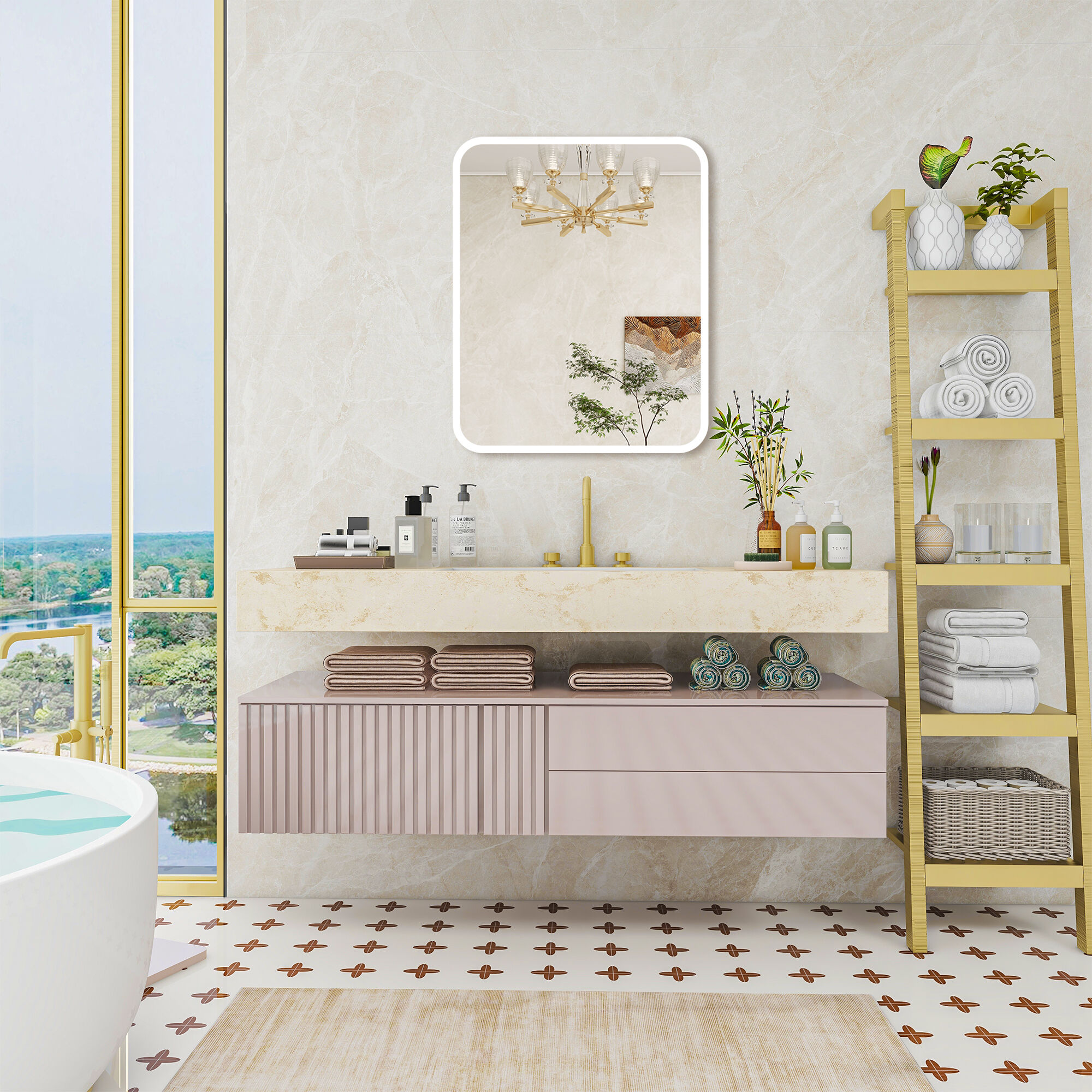 WELLFOR GIJ-MED01-2430SL Bathroom-Medicine-Cabinets - View #4