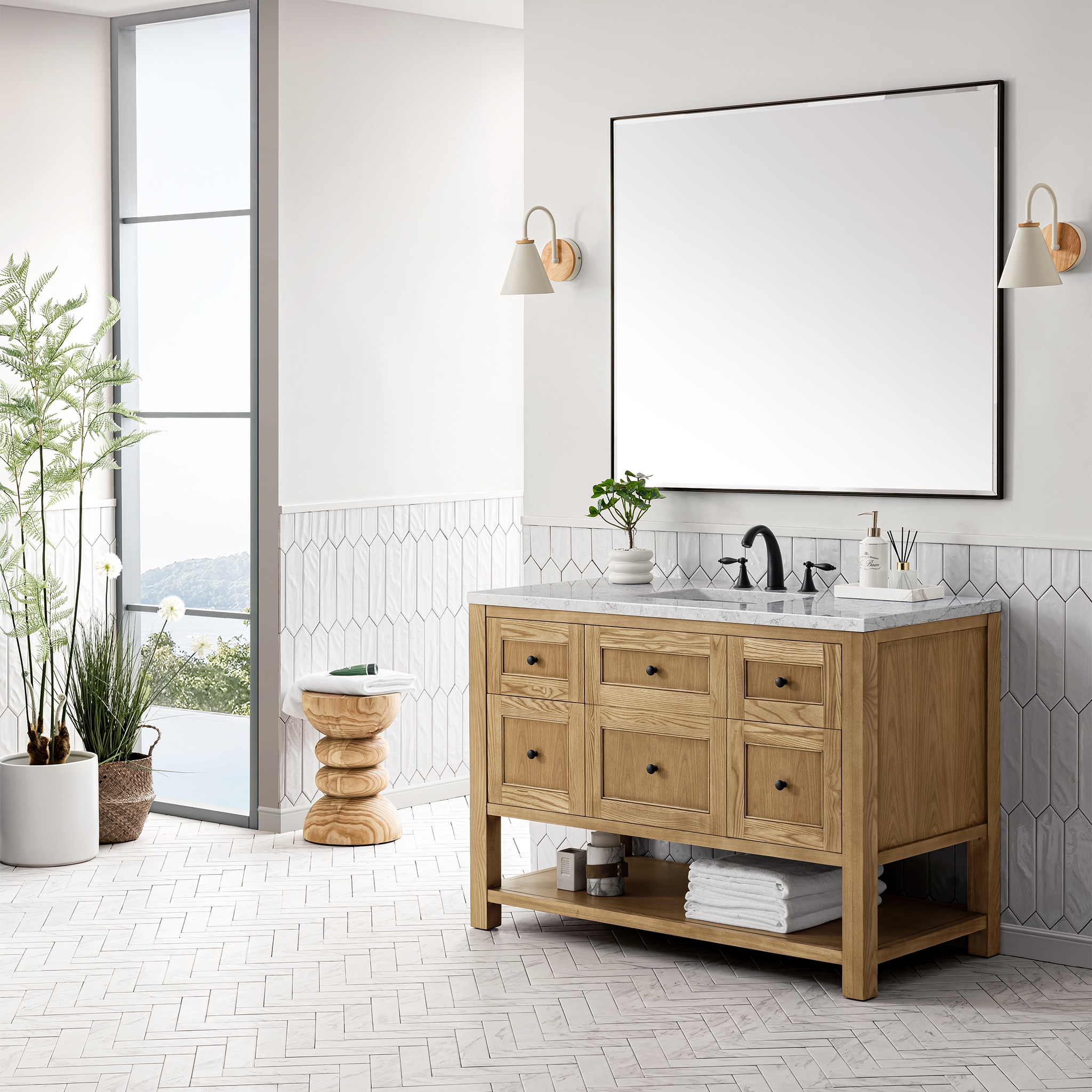 James Martin Vanities 330-V48-LNO-FEJP Bath-Vanity-Combo - View #6