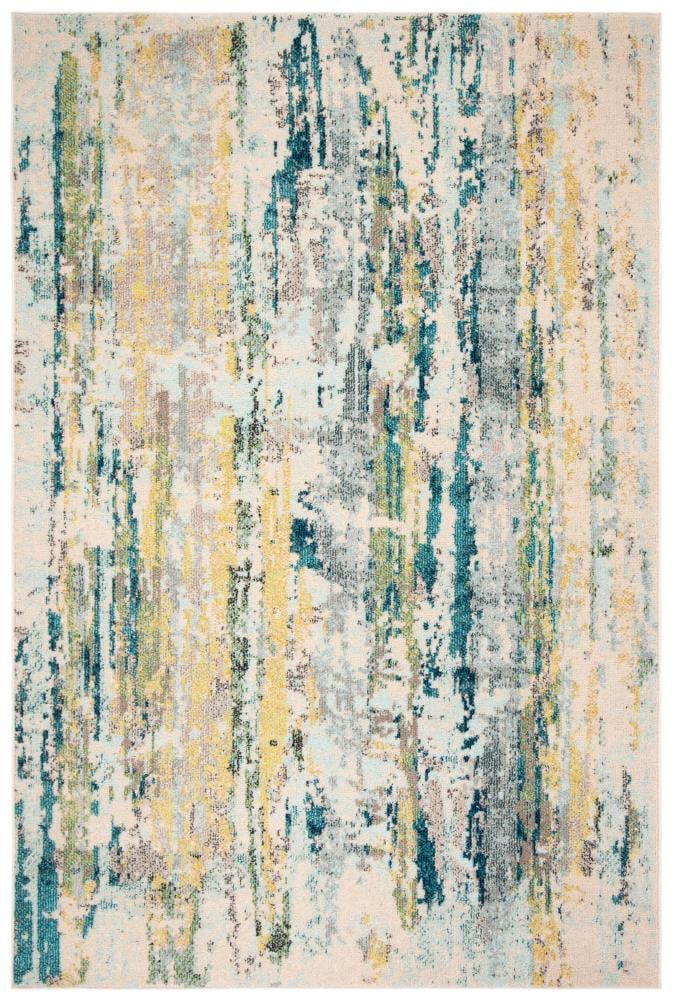 Safavieh MAD260B-8 Madison Avery 8 x 10 (ft) Loomed Polypropylene Beige/Olive Rectangular Indoor Abstract Area rug