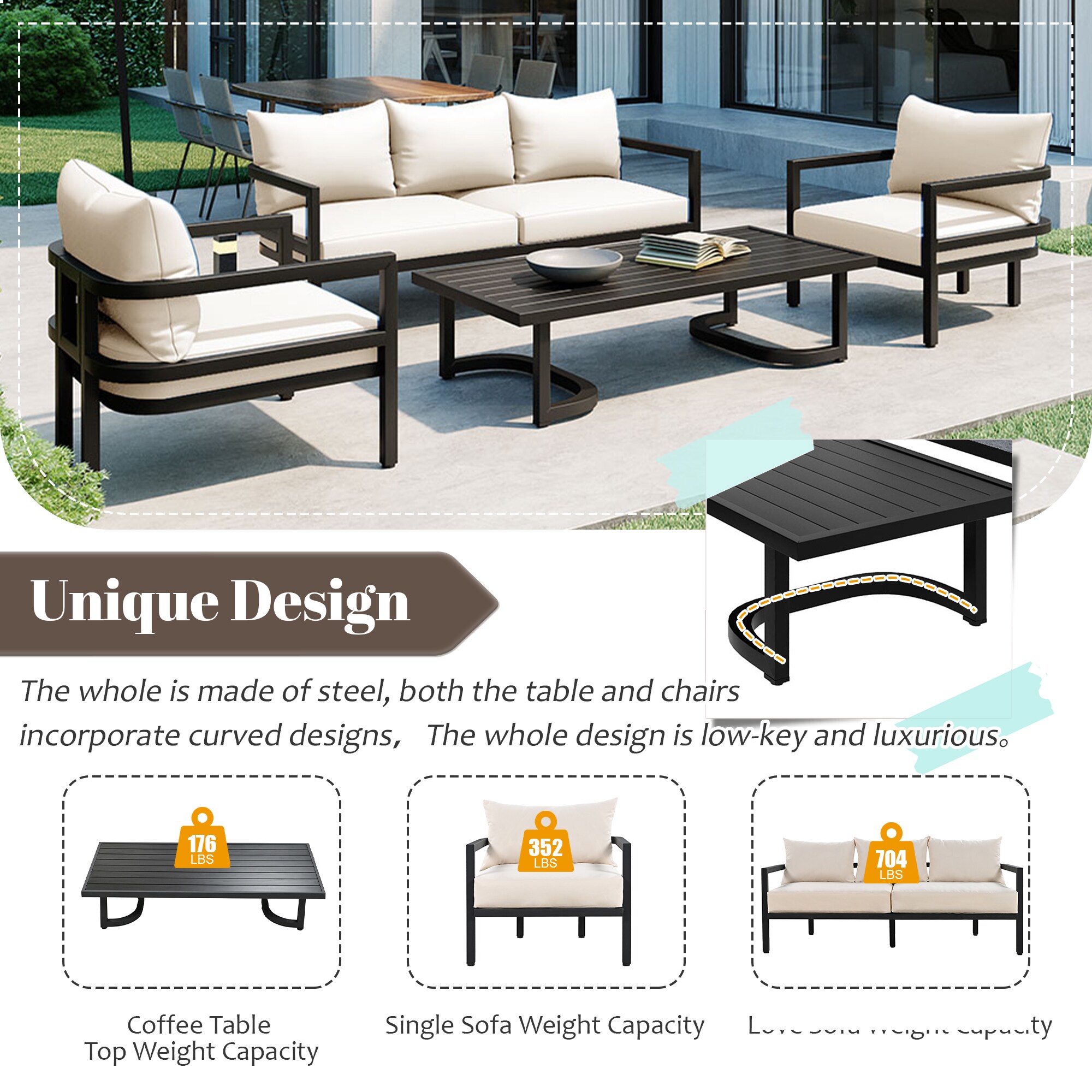 ModernLuxe L-WY000333AAA Patio-Conversation-Sets - View #3