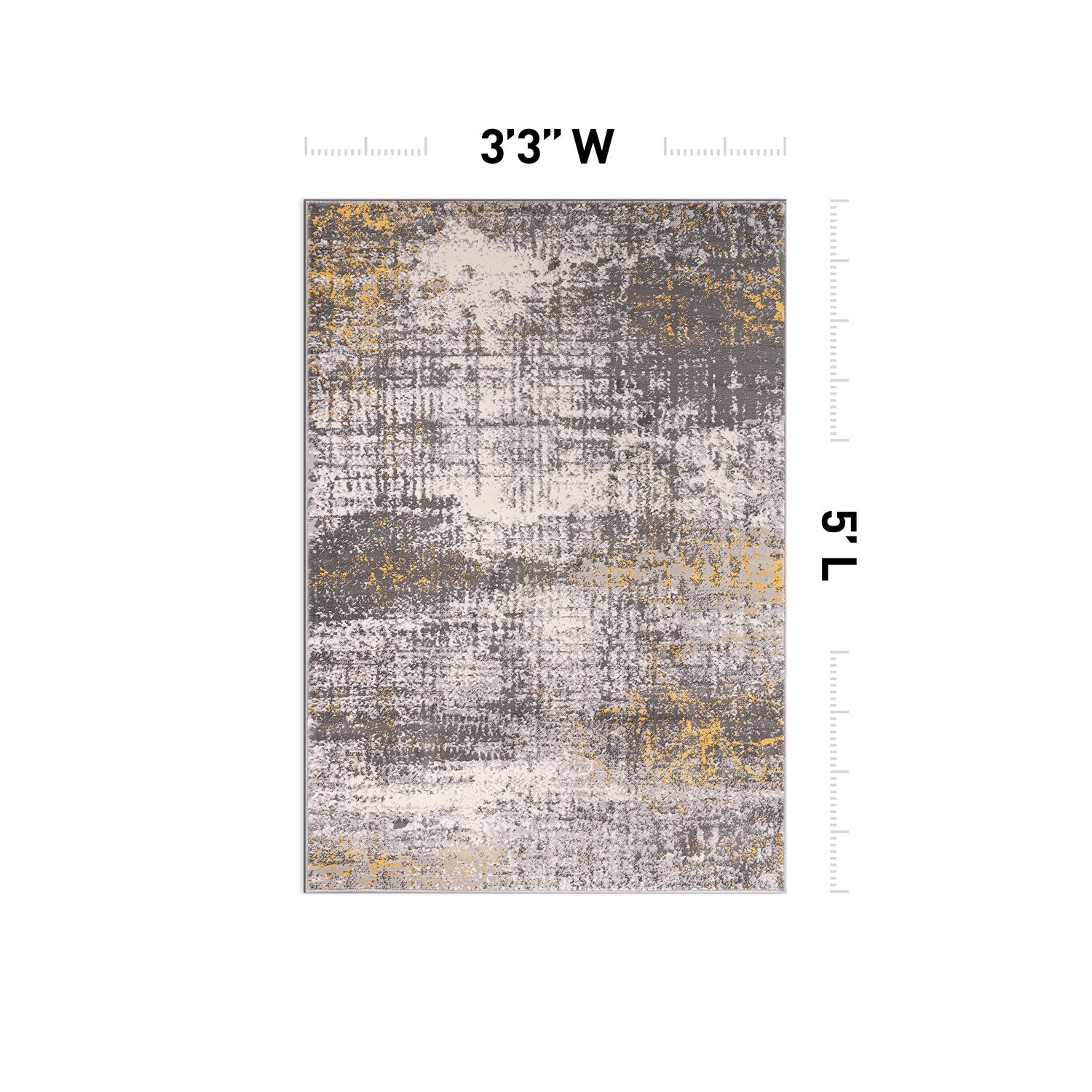 World Rug Gallery 4051YELLOW3X5 rugs - View #2