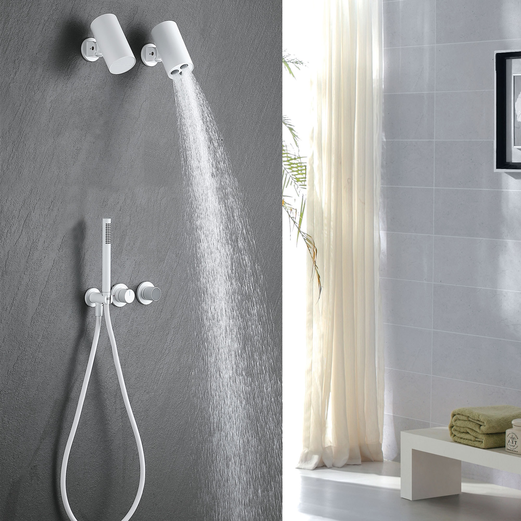 WELLFOR WB-1002 Showerhead-Bar-Panels - View #2