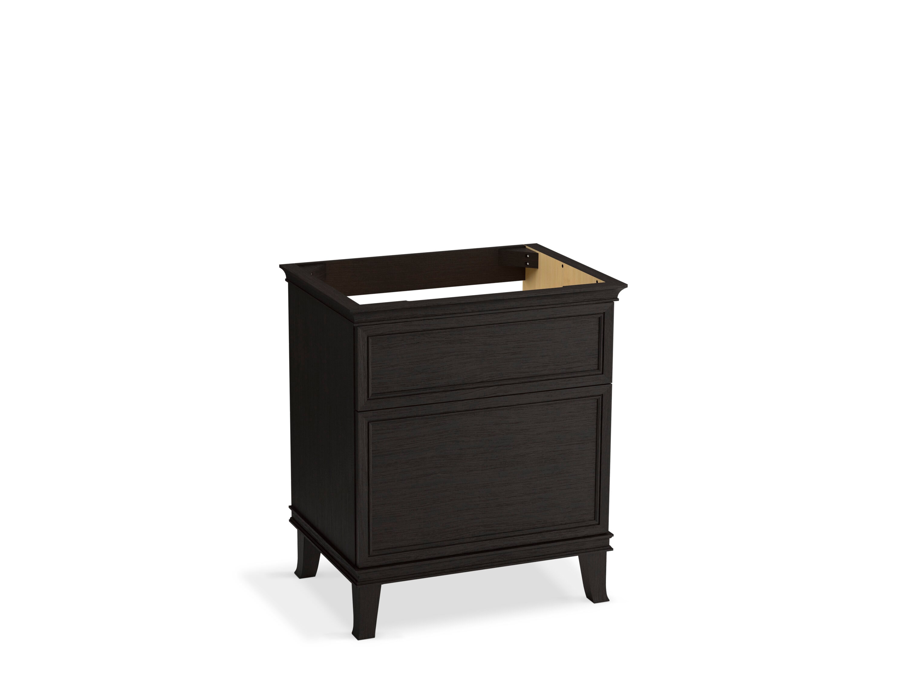 KOHLER 29480-BWK Artifacts 30-in Carbon Oak Bathroom Vanity Base Cabinet without Top