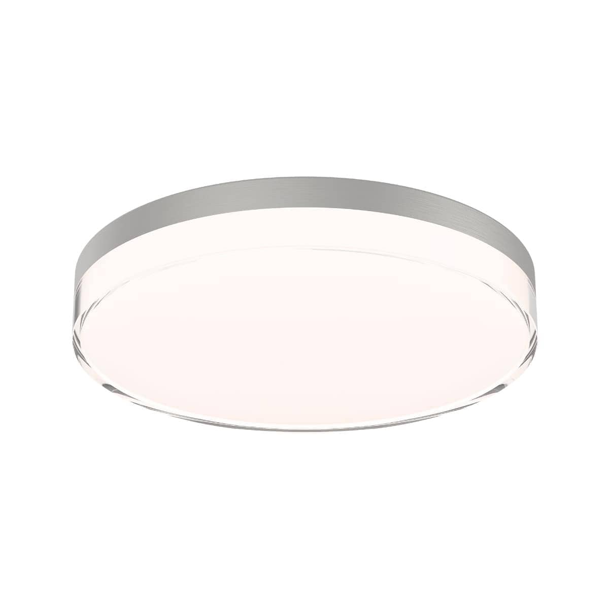 East Grove Home Circlet Advantage 11in LED Round Flush Mount 25W 1900 Lumens 5-CCT Selectable 2700-3000-3500-4000-5000K in Brushed Nickel
