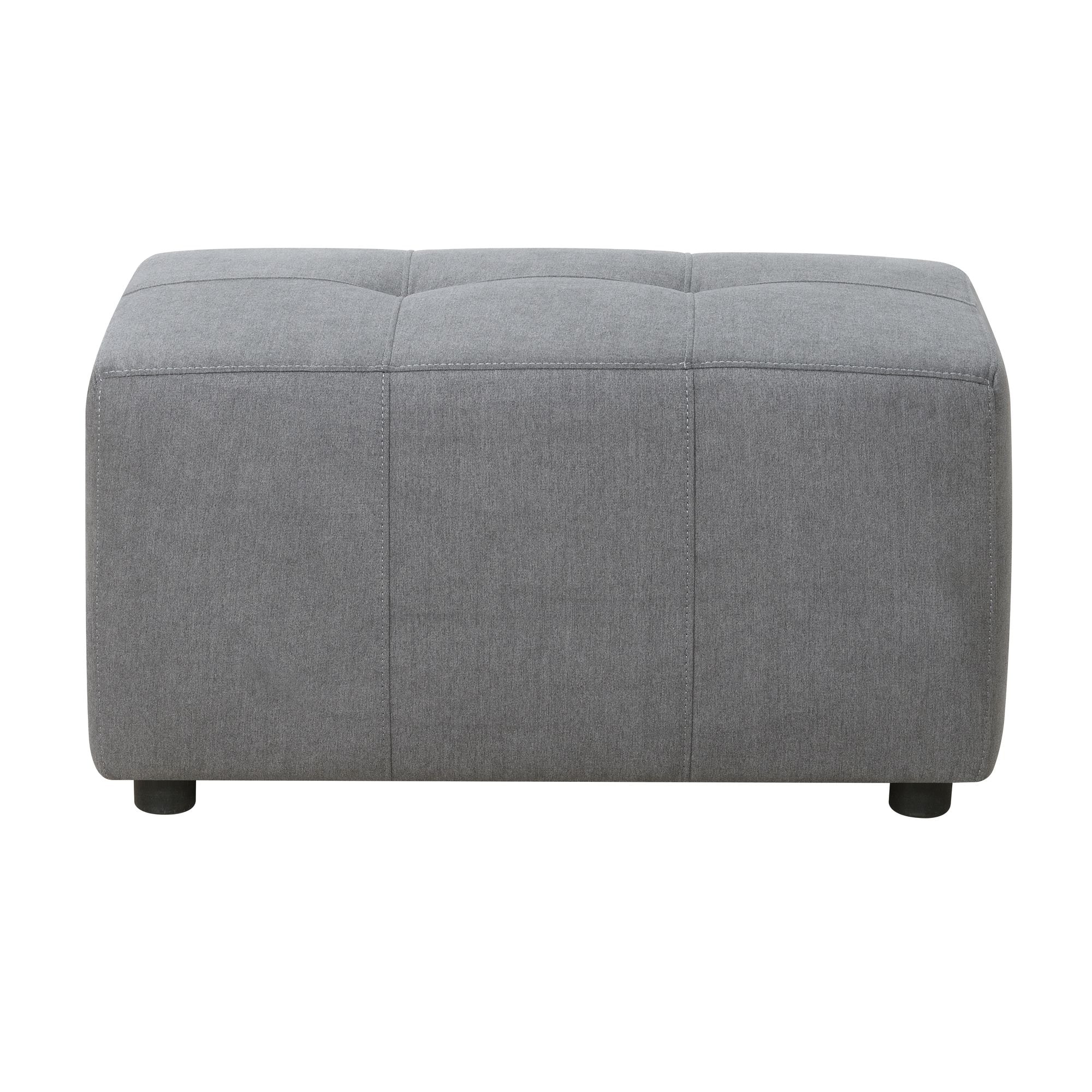 Picket House Furnishings UAI526000E Gianni Modern Charcoal Ottoman