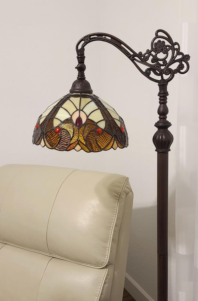 Tiffany reading best sale floor lamp