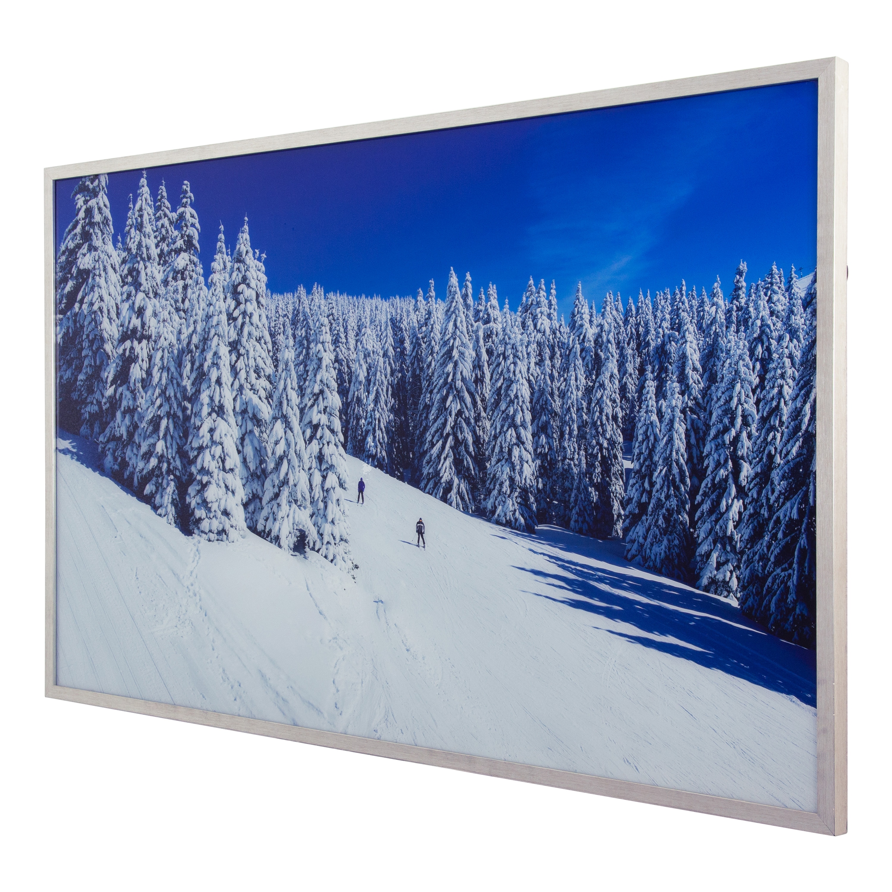 Yosemite Home Decor Ski Slope 30.3-in H x 50.4-in W Photography Glass ...