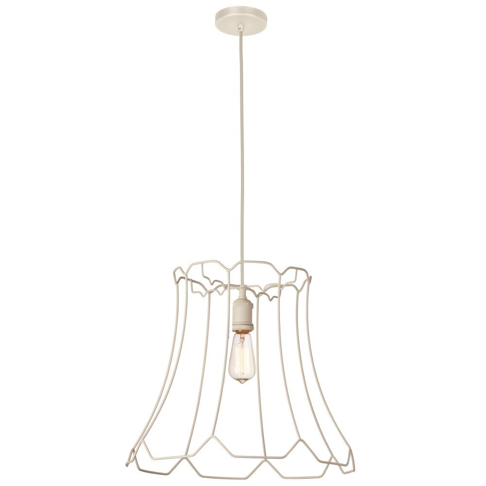 Dainolite BKO-L-WH Belenko Matte White Modern/Contemporary Drum Hanging Pendant Light