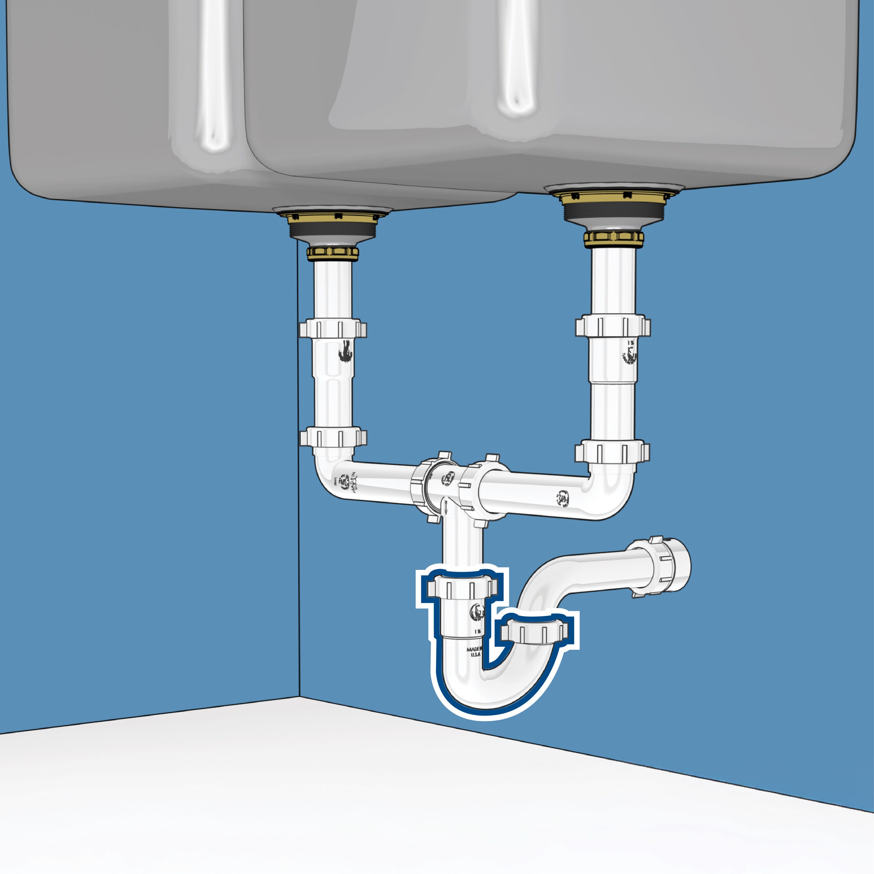 Dearborn 1000000638 Under-Sink-Tubular-Drainage - View #5