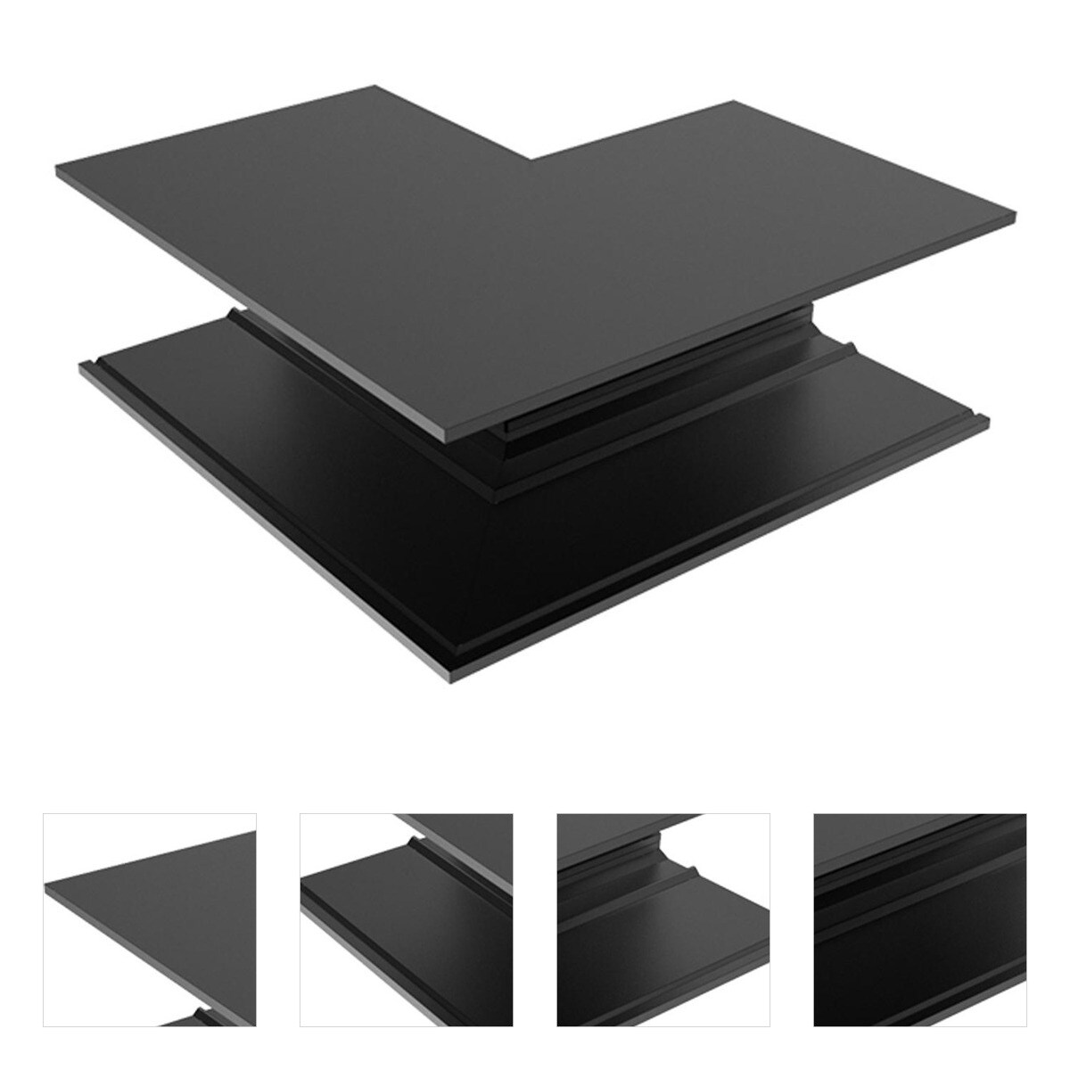 WAC Lighting S2CS-OC-BK Ventrix Black Track Component Ceiling Light in ...