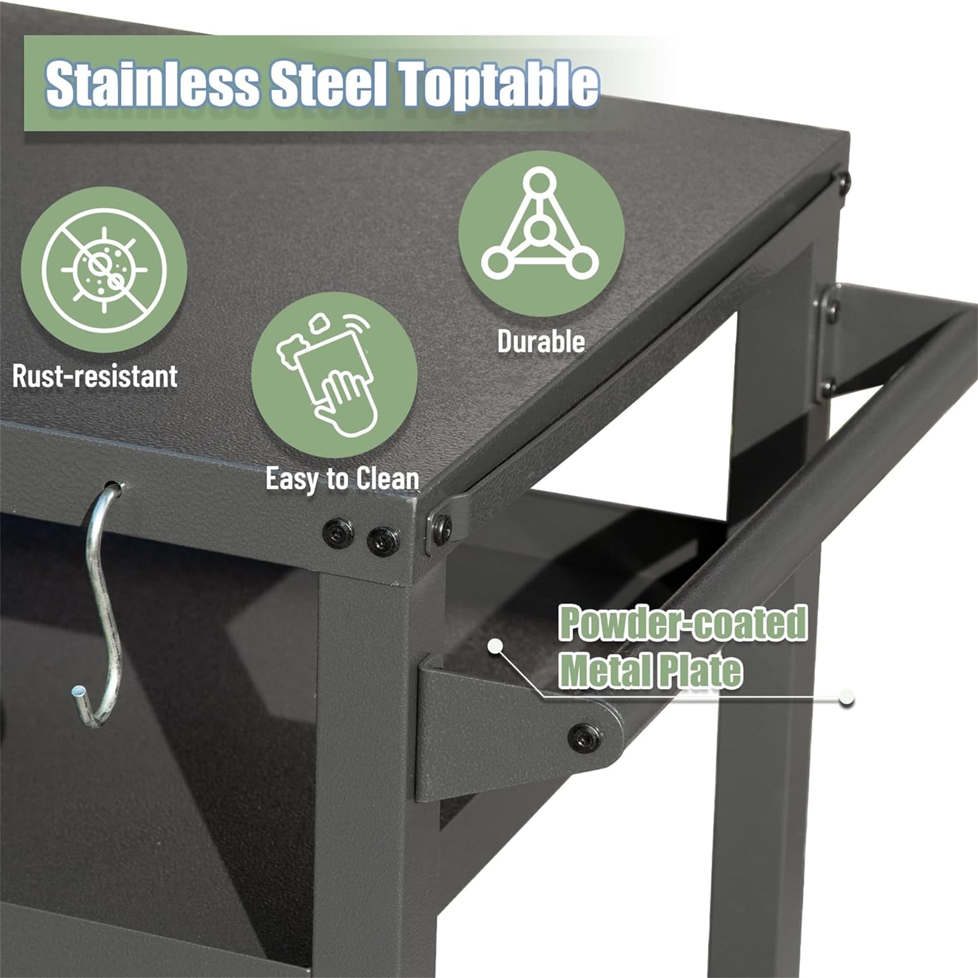 Mondawe MD-CPL-91827 Grill-Carts-Grill-Stands - View #2